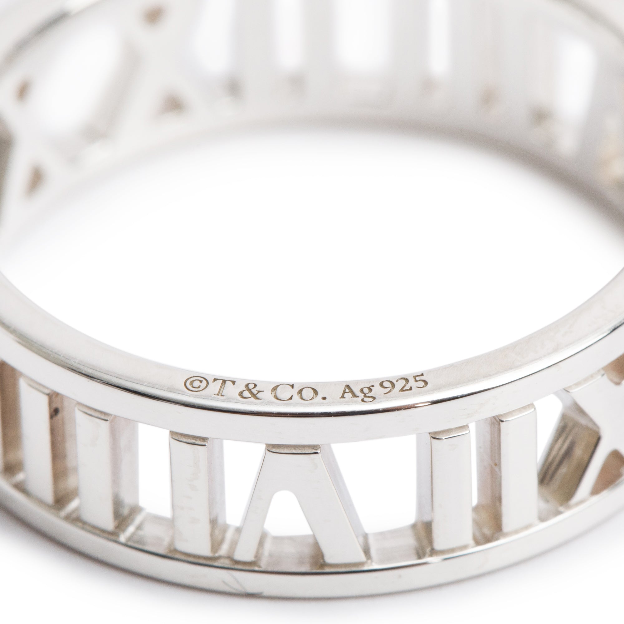 Tiffany & Co. Sterling Silver Atlas Open Ring, Size 9.75