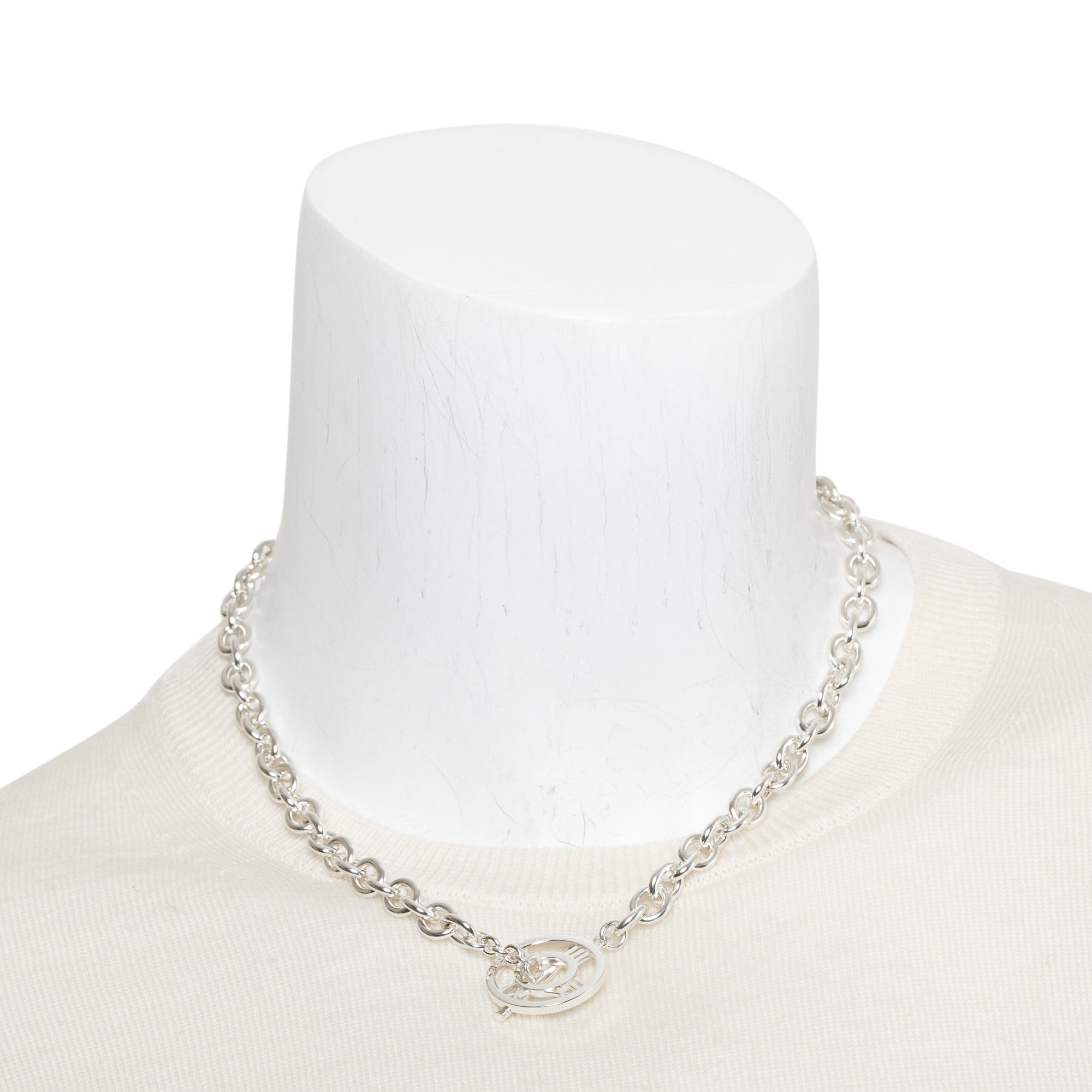 Tiffany & Co. Sterling Silver Atlas Toggle Necklace