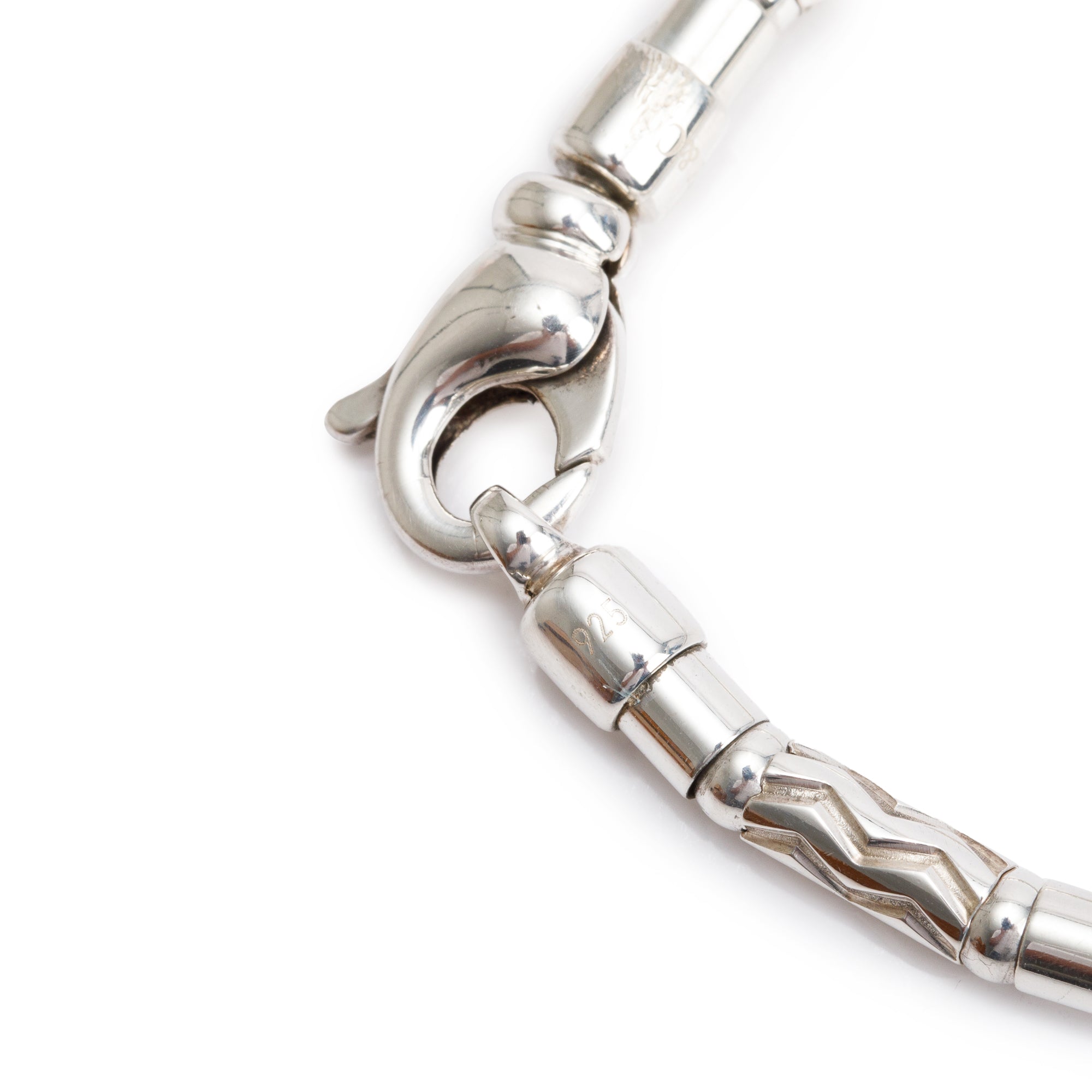 Tiffany & Co. Sterling Silver Aztec Zig Zag Link Bracelet