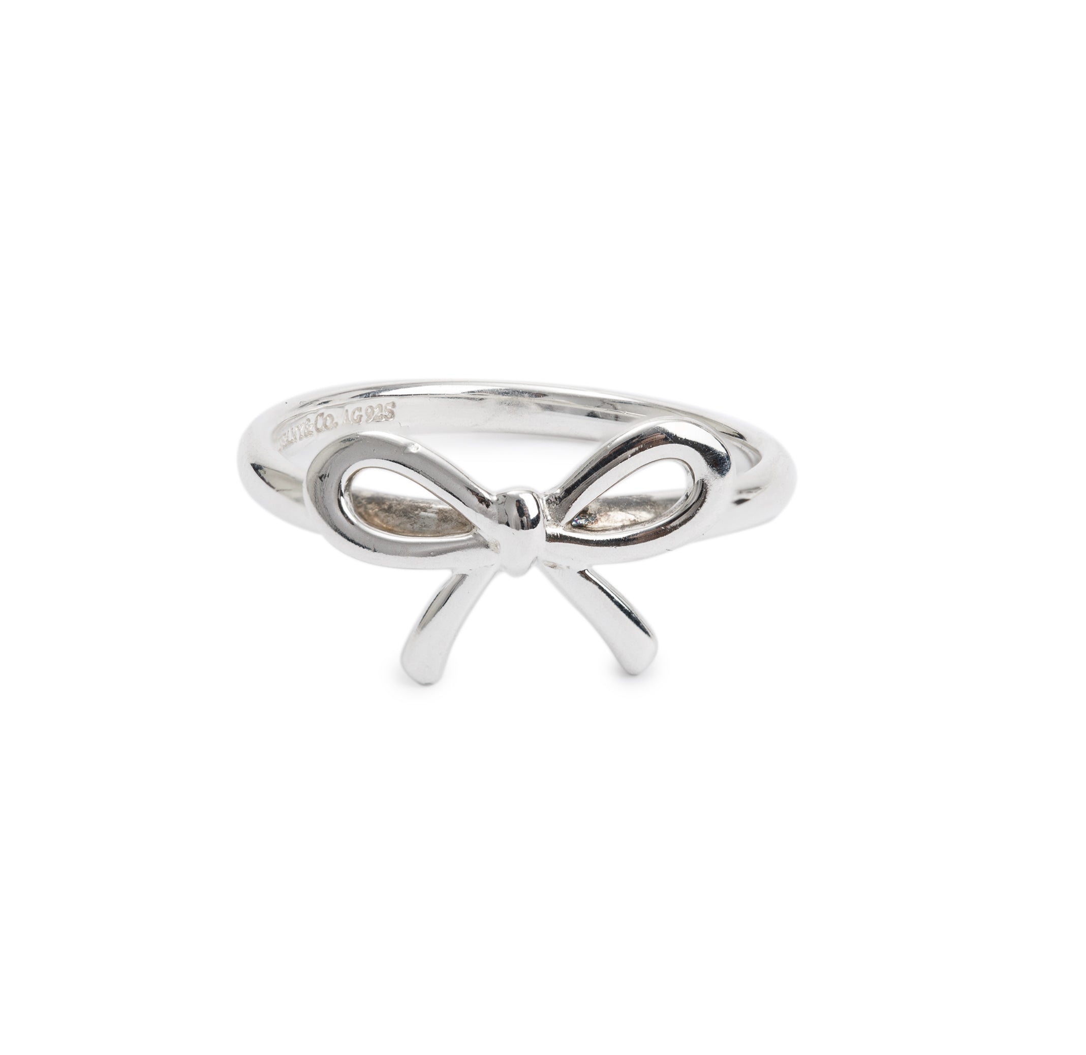 Tiffany & Co. Sterling Silver Bow Ring, Size 6.75