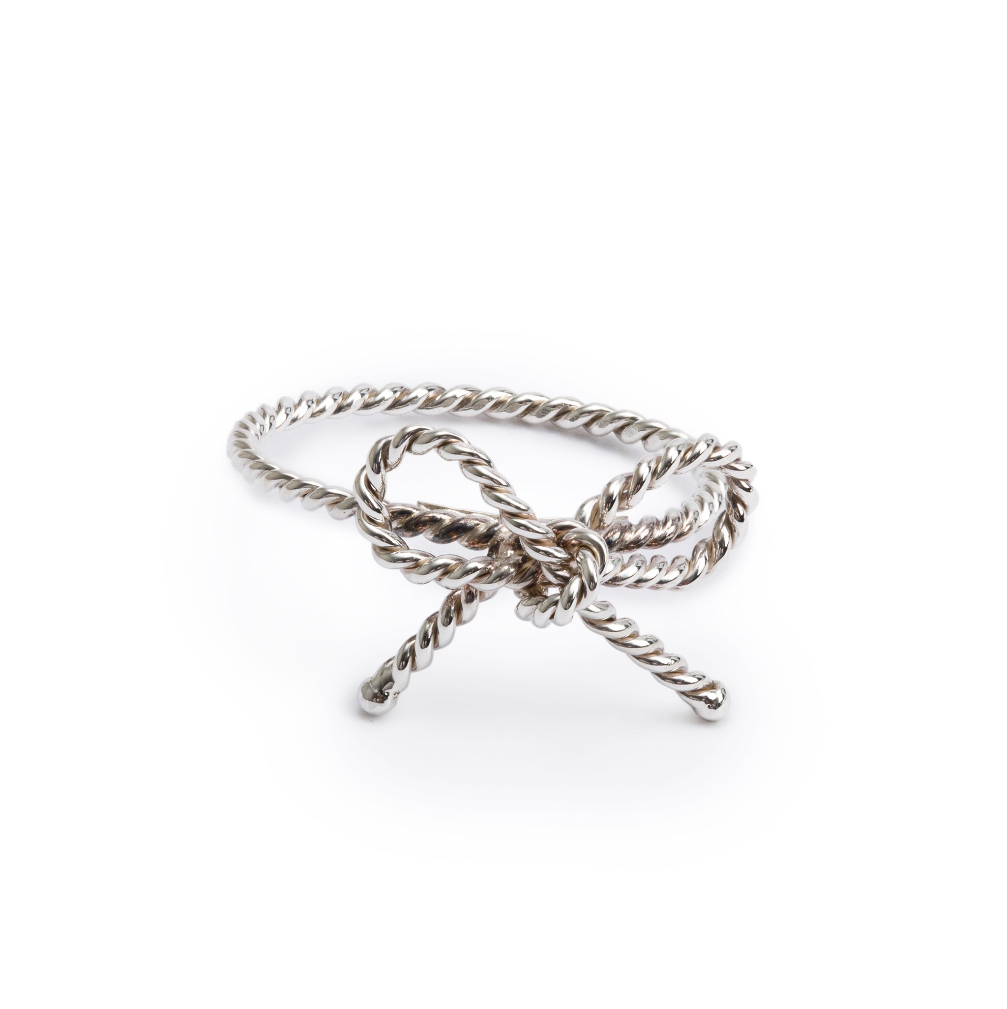 Tiffany & Co. Sterling Silver Bow Ring, Size 8