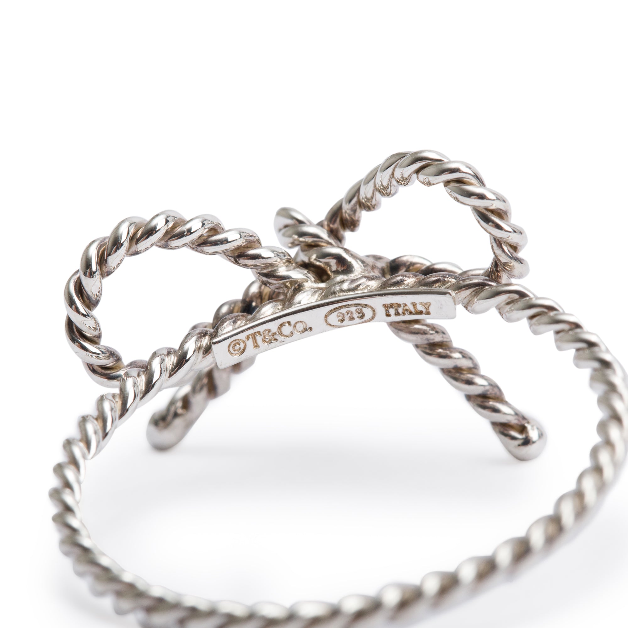 Tiffany & Co. Sterling Silver Bow Ring, Size 8