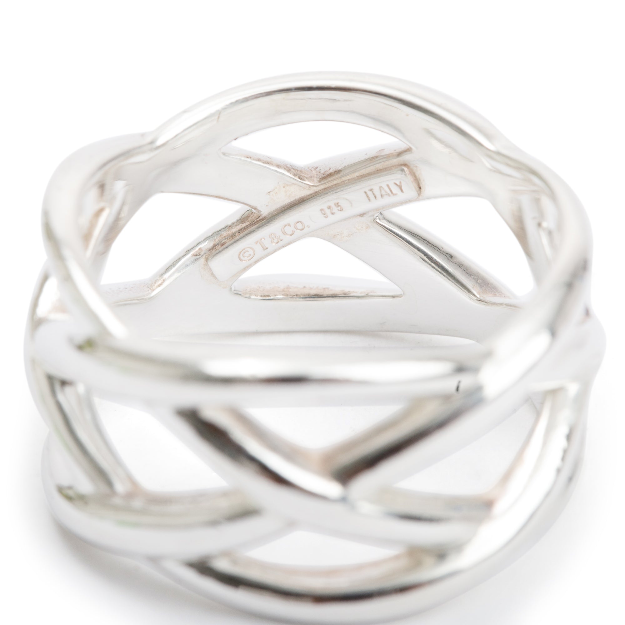 Tiffany & Co. Sterling Silver Celtic Knot Band, Ring Size 8.25