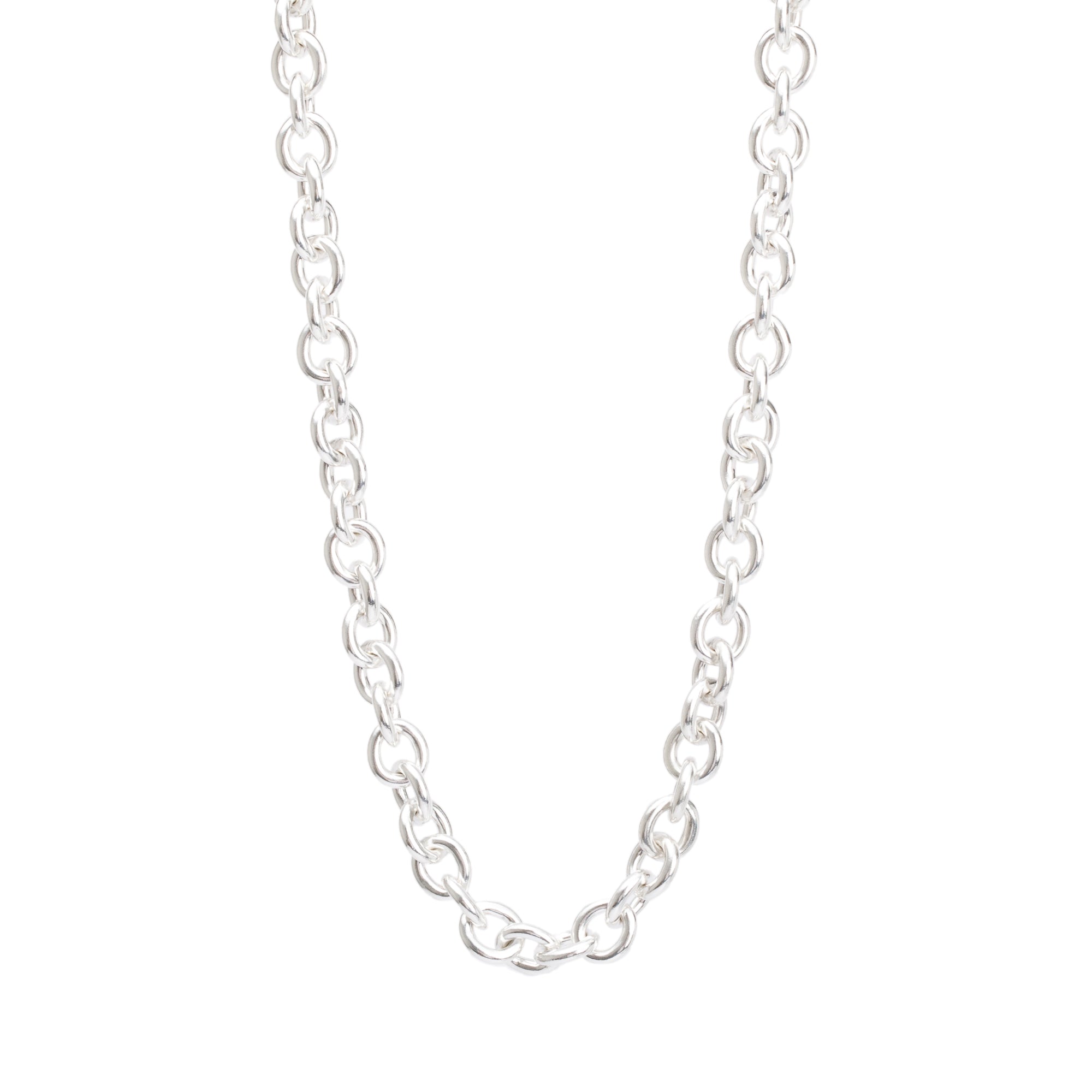 Tiffany & Co. Sterling Silver Circle Link Chain Necklace