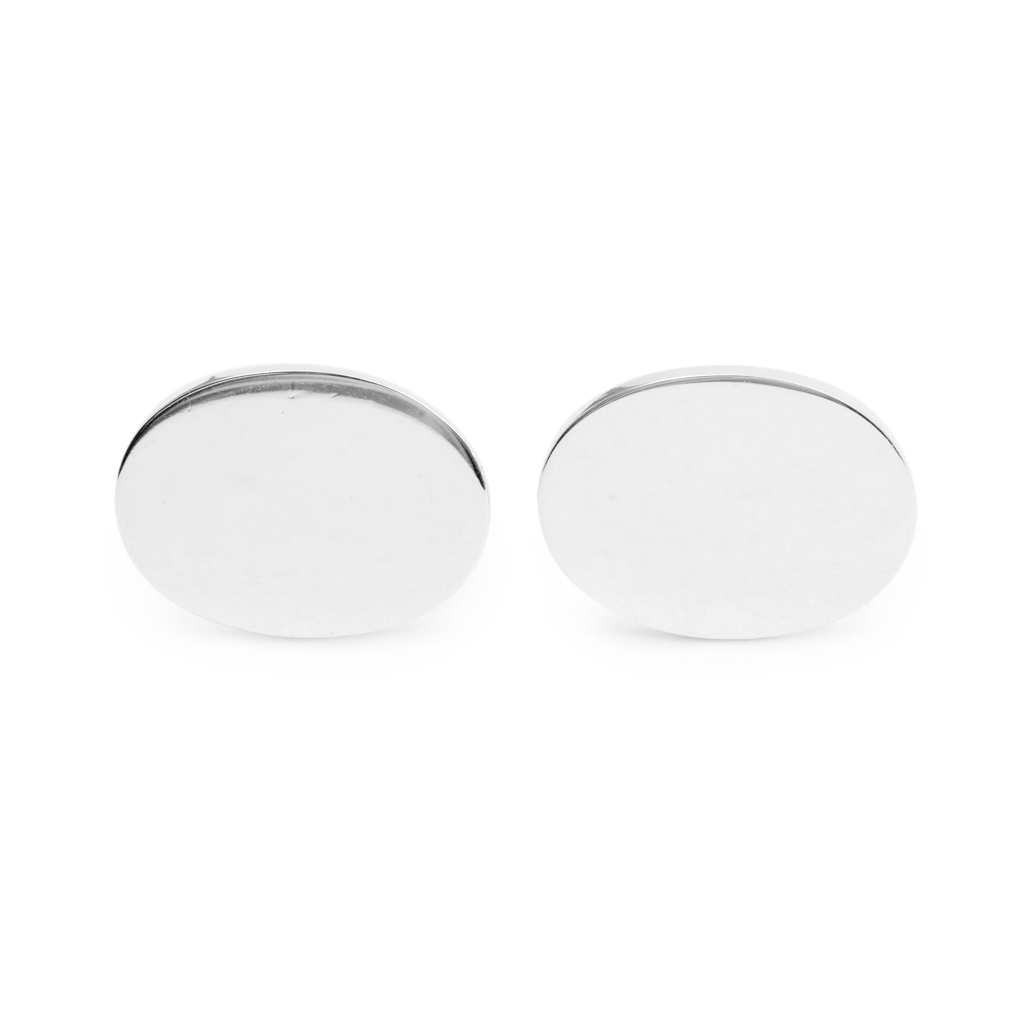 Tiffany & Co. Sterling Silver Classic Oval Cuff Links