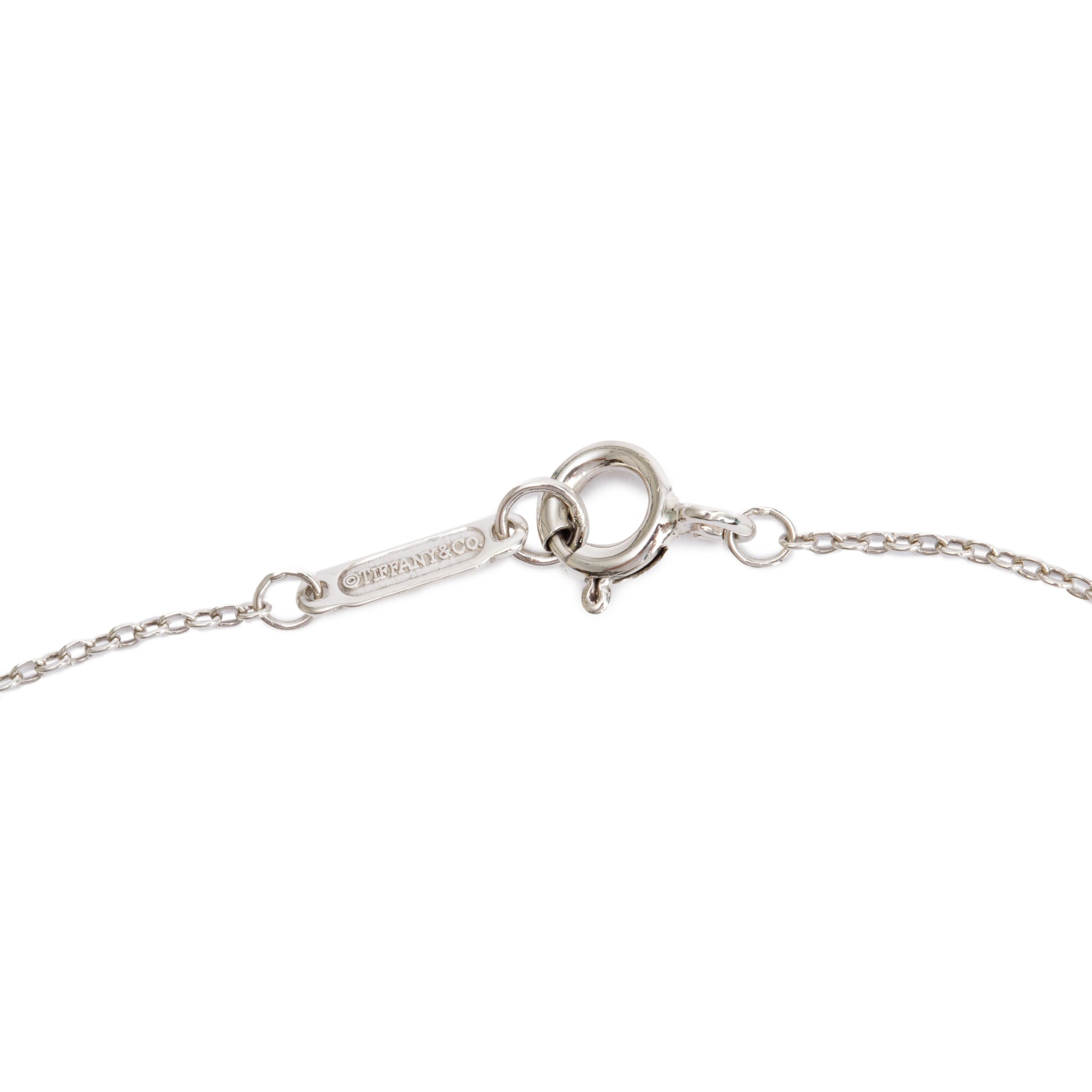 Tiffany & Co. Sterling Silver Clinique Round Pendant Necklace