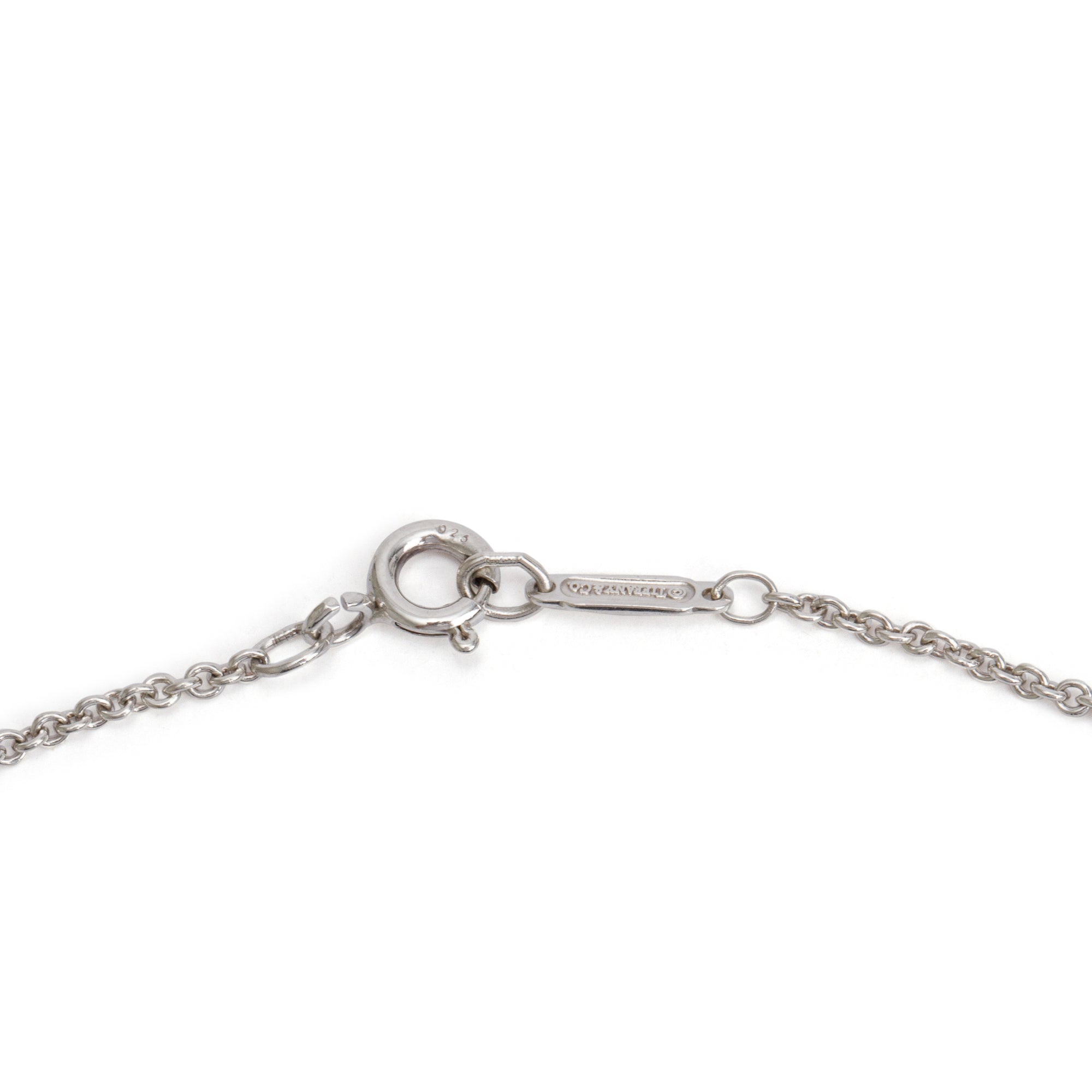 Tiffany & Co. Sterling Silver Concave Circle Pendant Necklace