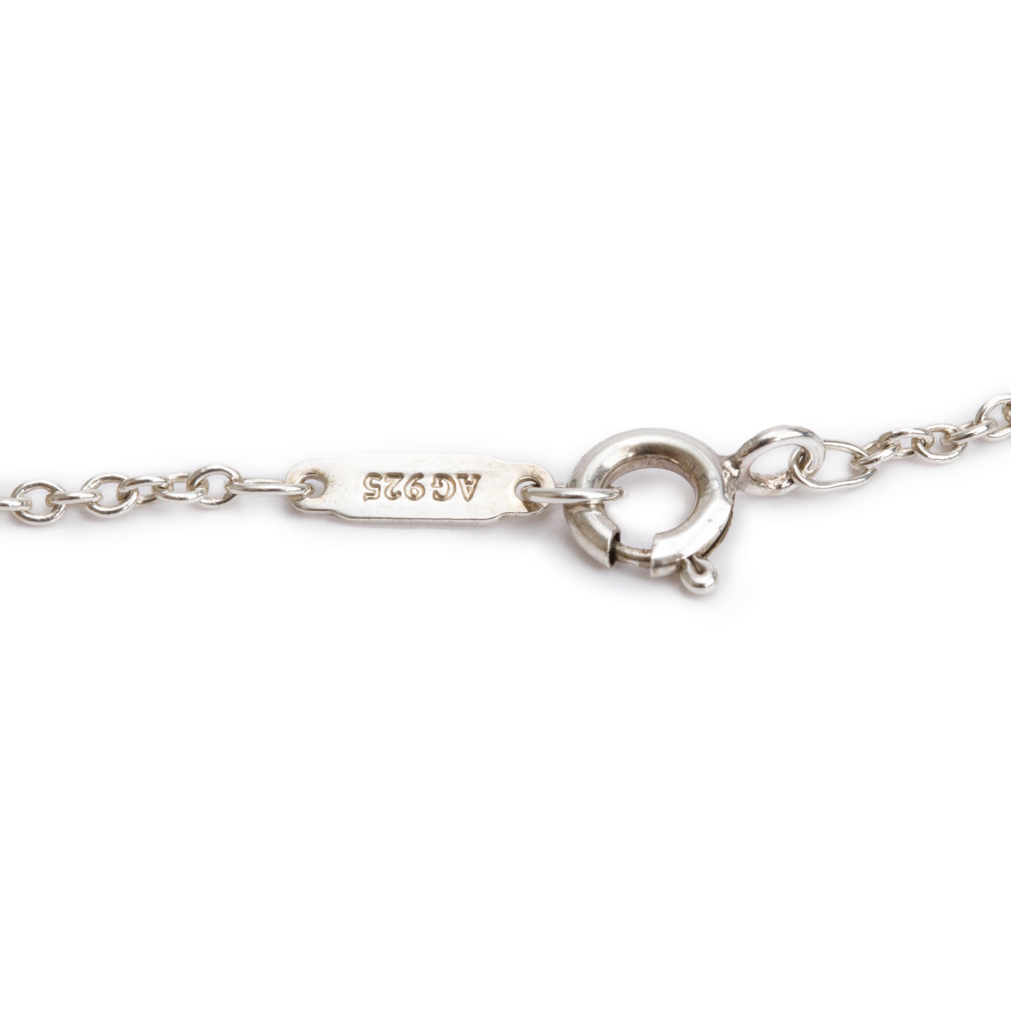 Tiffany & Co. Sterling Silver Crown Charm Pendant Necklace