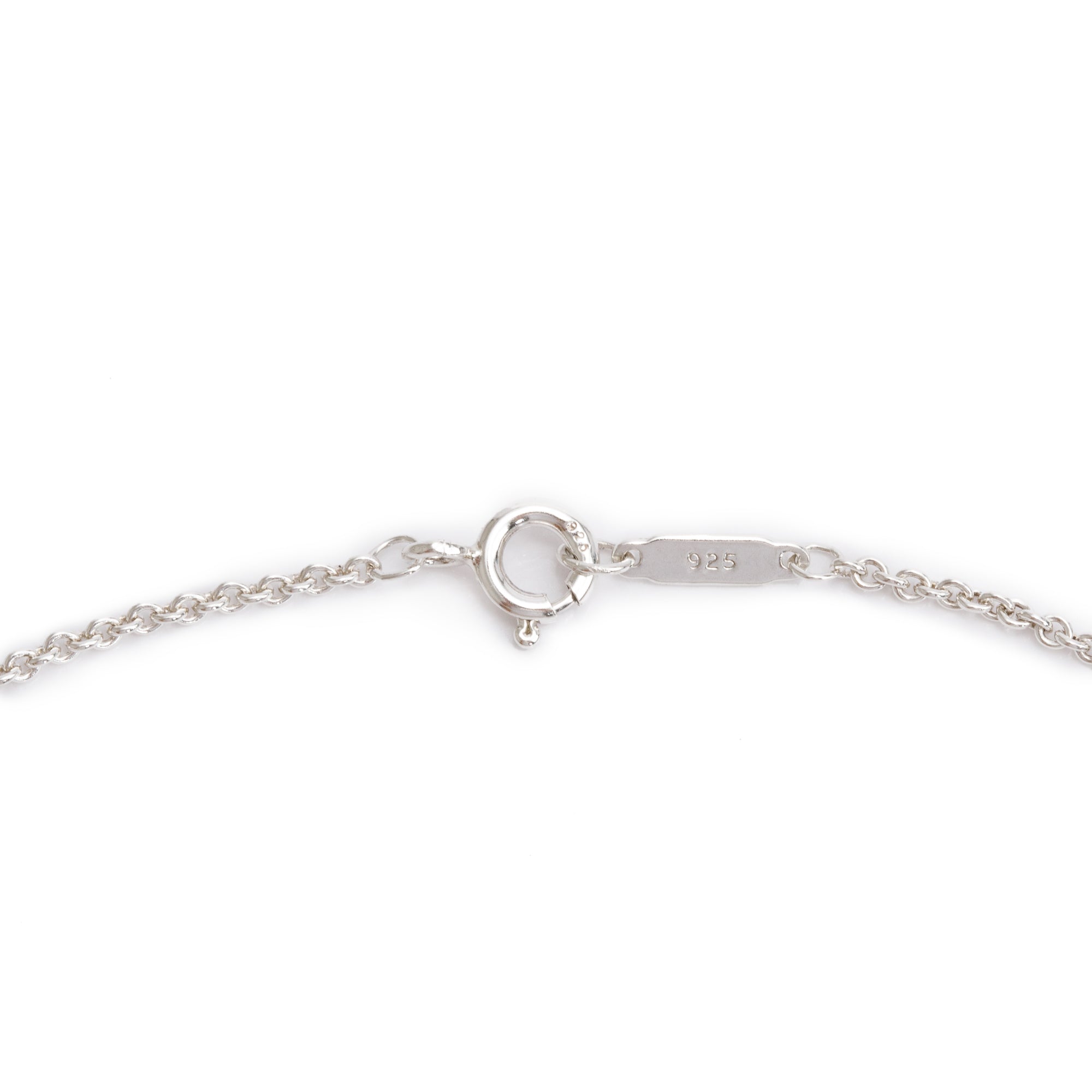 Tiffany & Co. Sterling Silver Cushion Drop Pendant Necklace