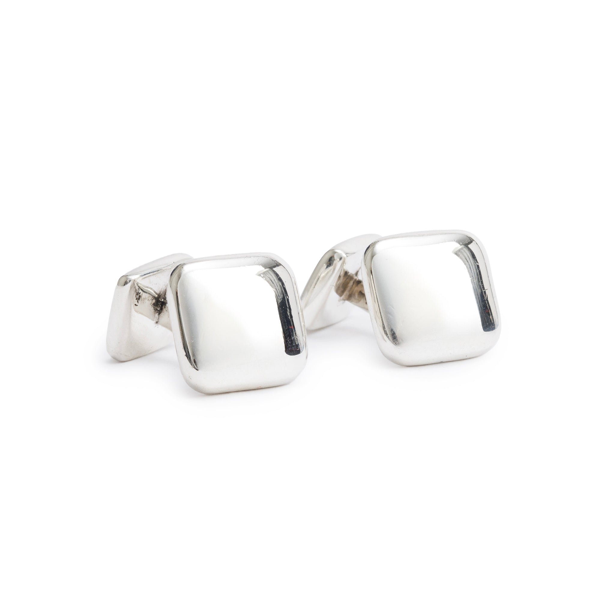 Tiffany & Co. Sterling Silver Cushion Square Cuff Links