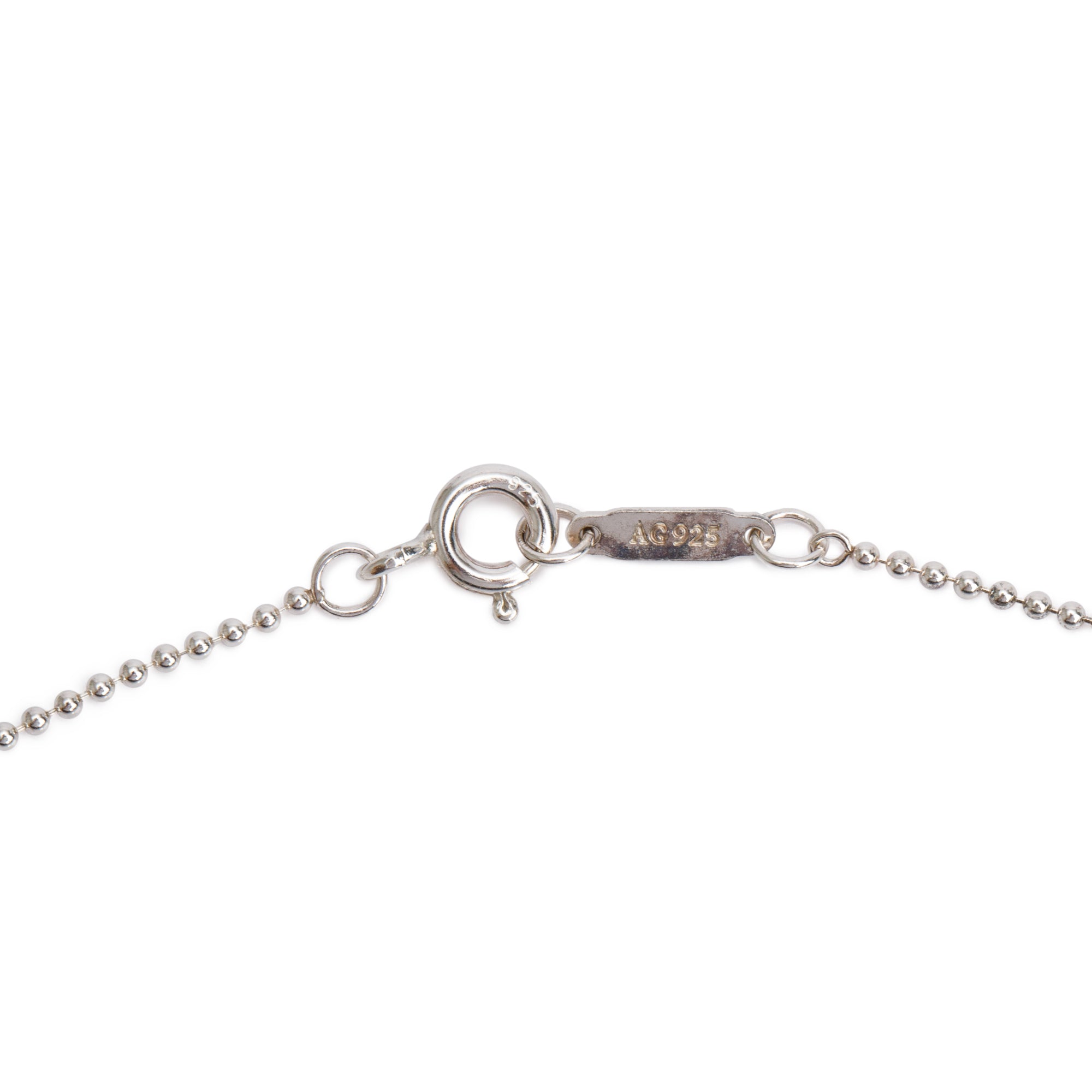 Tiffany & Co. Sterling Silver Diamond Small Daisy Key Pendant Necklace
