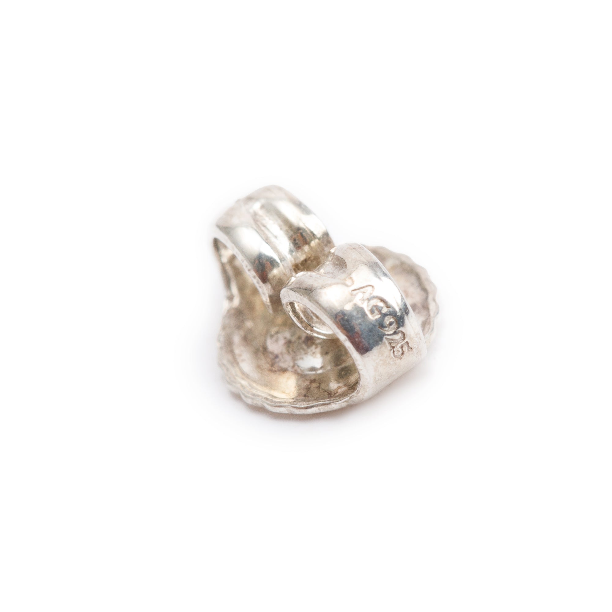 Tiffany & Co. Sterling Silver Elsa Peretti 0.14 tcw Diamonds by the Yard Earrings