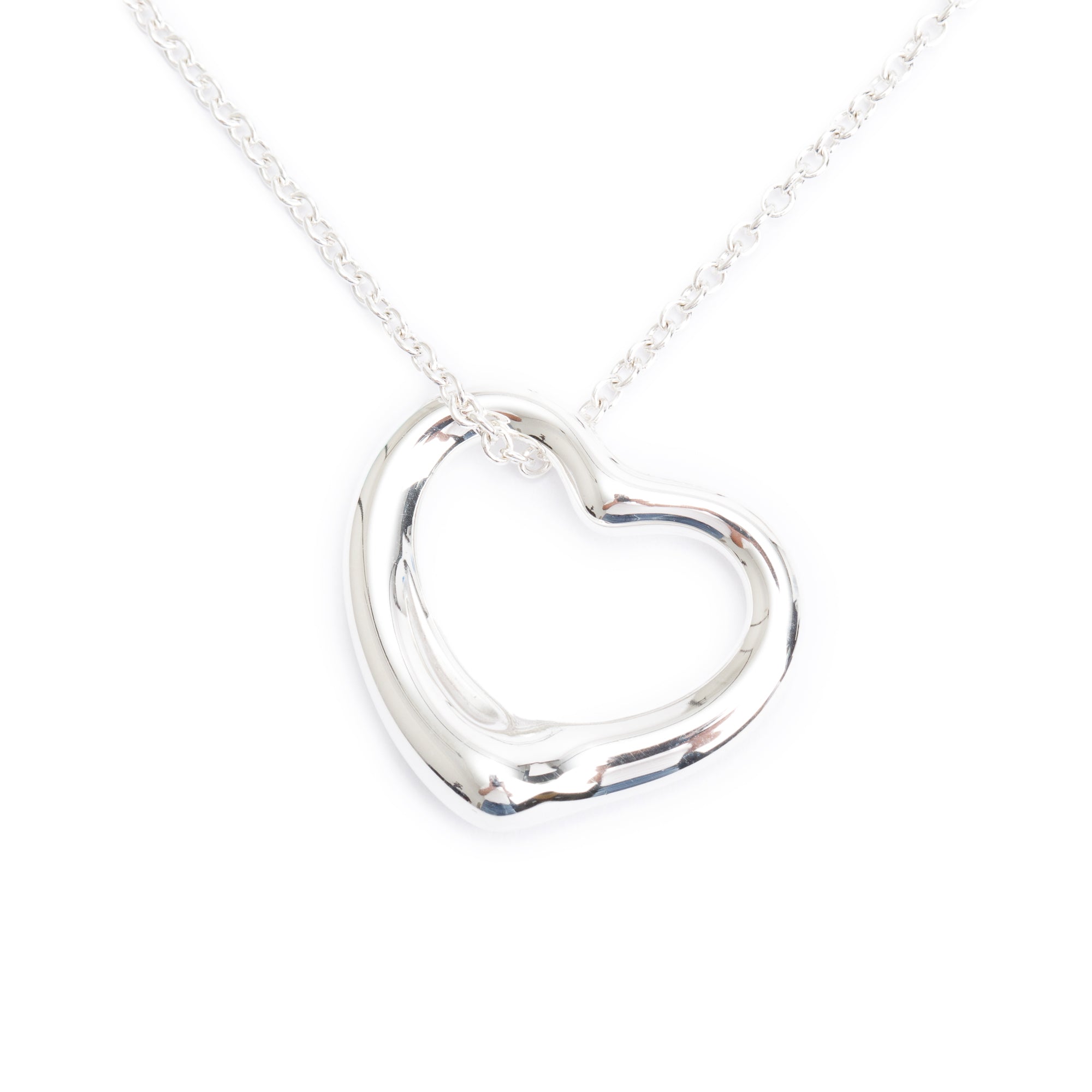 Tiffany & Co. Sterling Silver Elsa Peretti Open Heart Pendant