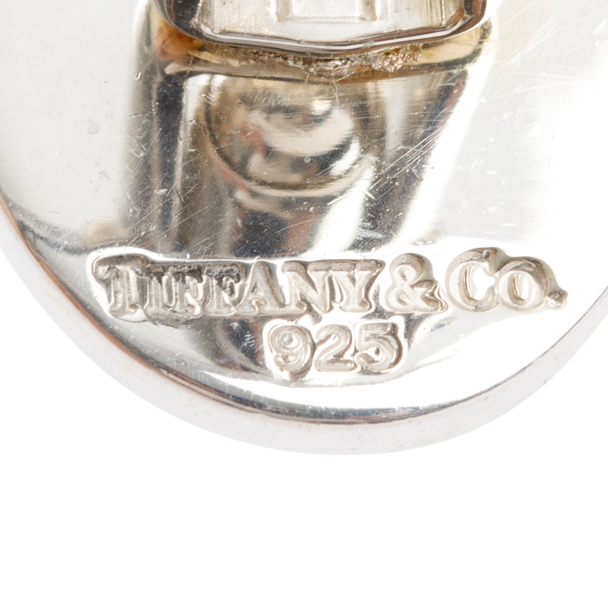 Tiffany & Co. Sterling Silver Engine-Turned Oval Cuff Links