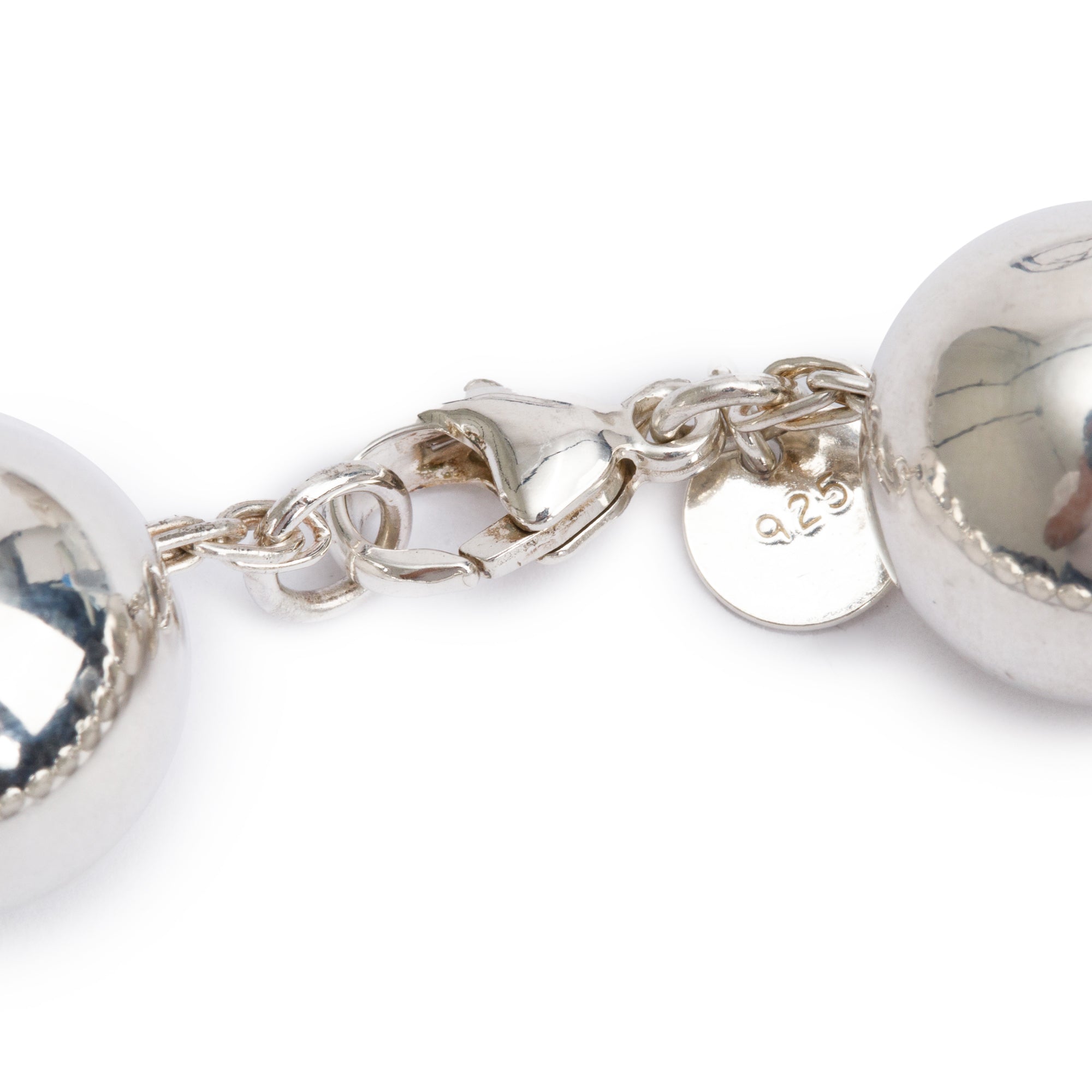 Tiffany & Co. Sterling Silver Extra Large 14 MM HardWear Ball Bracelet