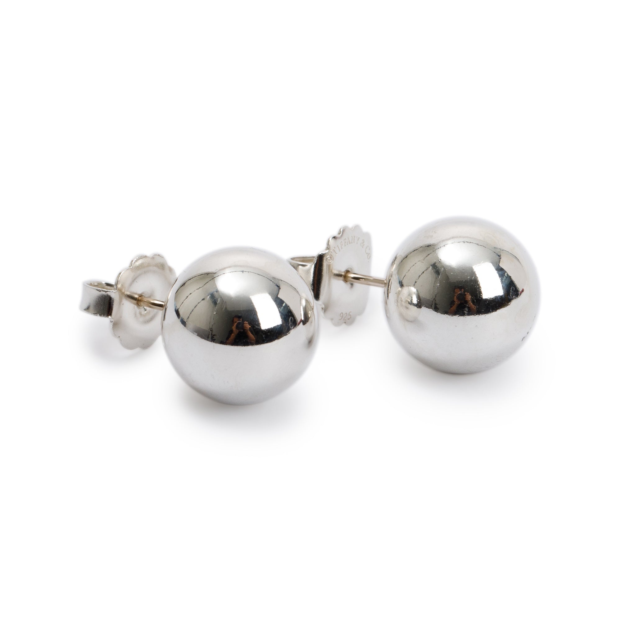 Tiffany & Co. Sterling Silver Extra Large 14 mm HardWear Ball Earrings