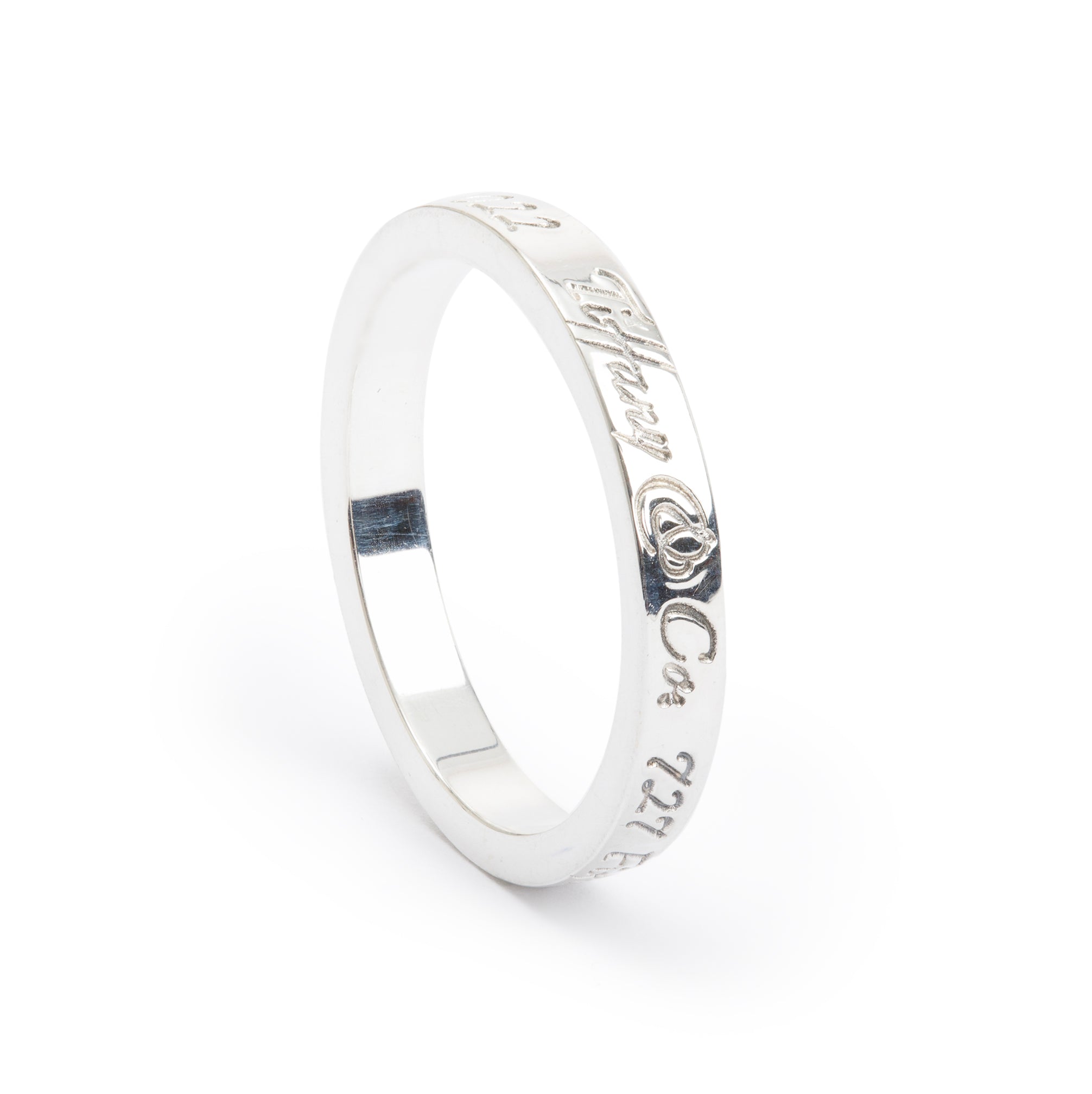 Tiffany & Co. Sterling Silver Fifth Ave Narrow Notes Band Ring, Size 6.5