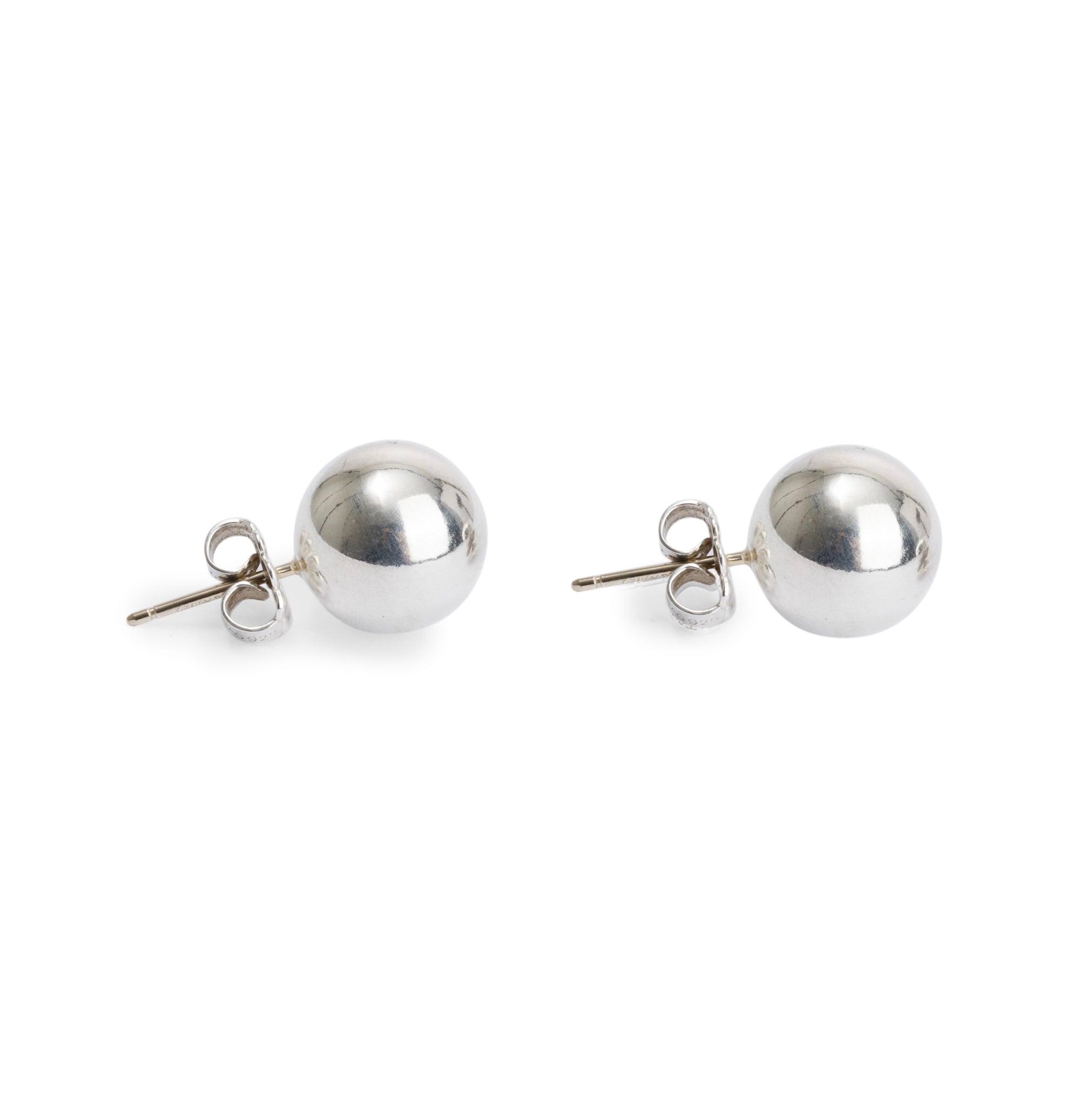 Tiffany & Co. Sterling Silver HardWear 10 MM Ball Earrings