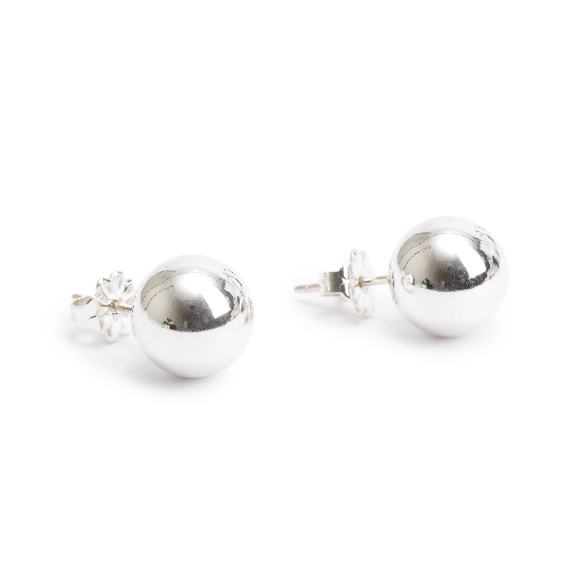 Tiffany & Co. Sterling Silver HardWear 10 MM Ball Earrings