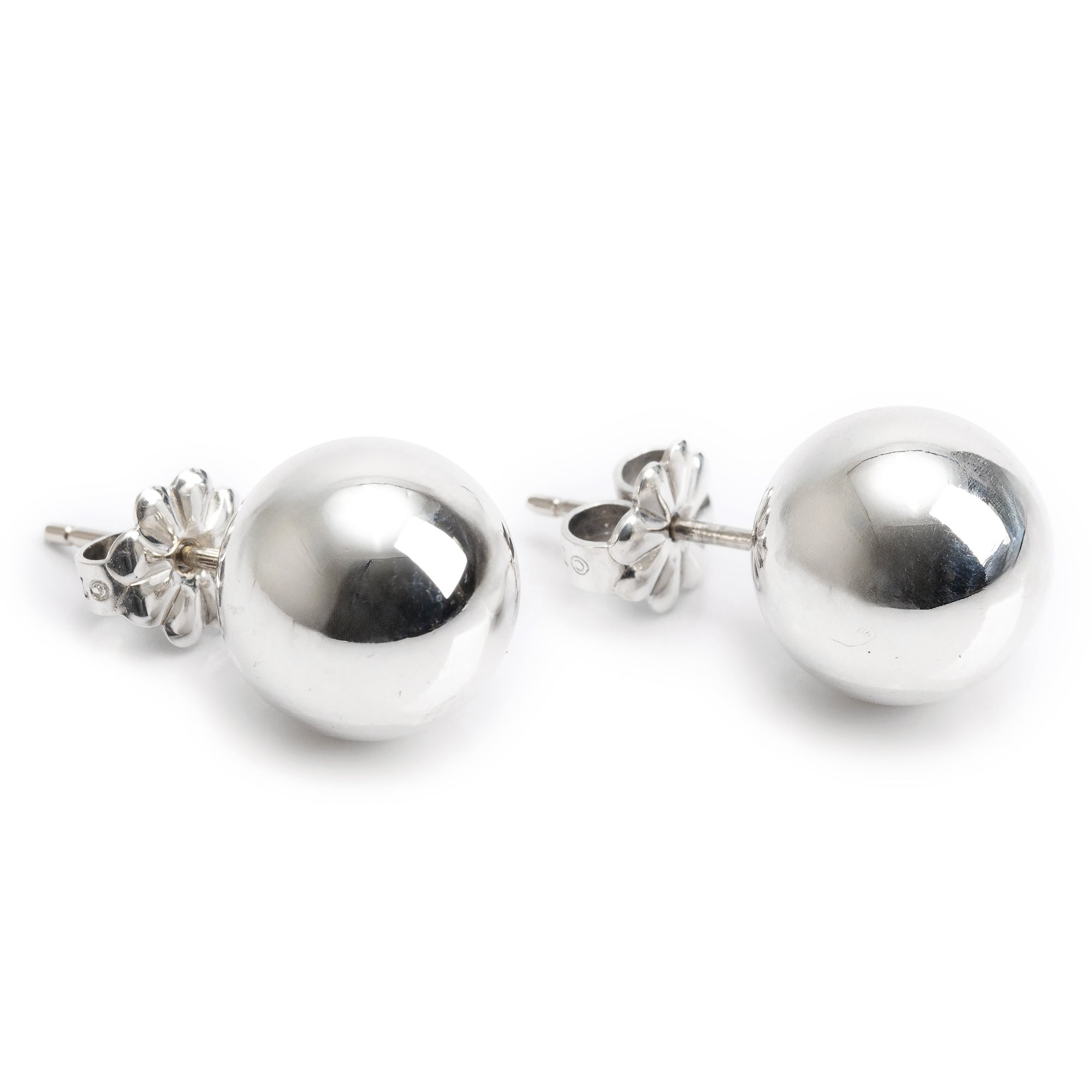 Tiffany & Co. Sterling Silver HardWear 10 MM Ball Earrings