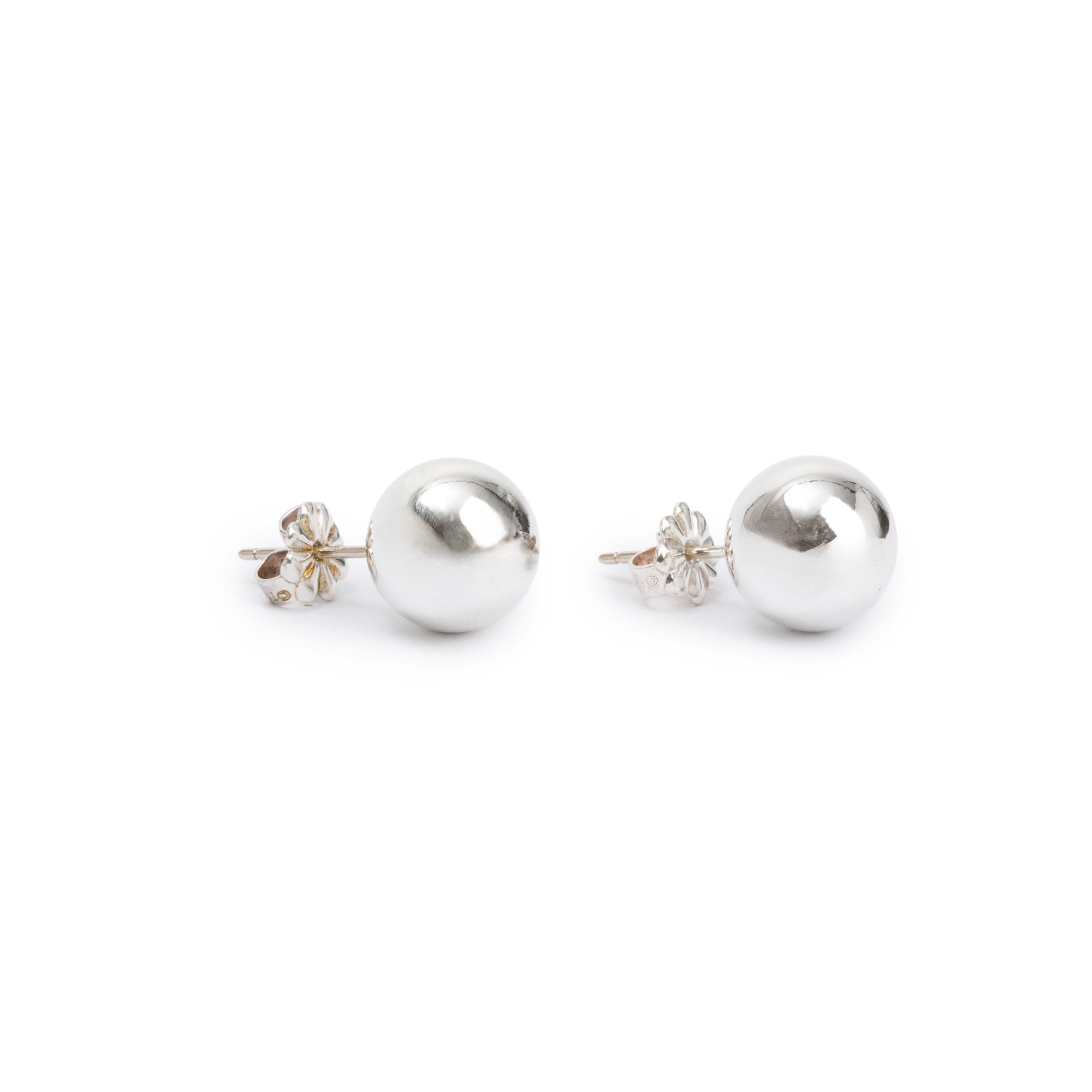 Tiffany & Co. Sterling Silver HardWear 10 MM Ball Earrings