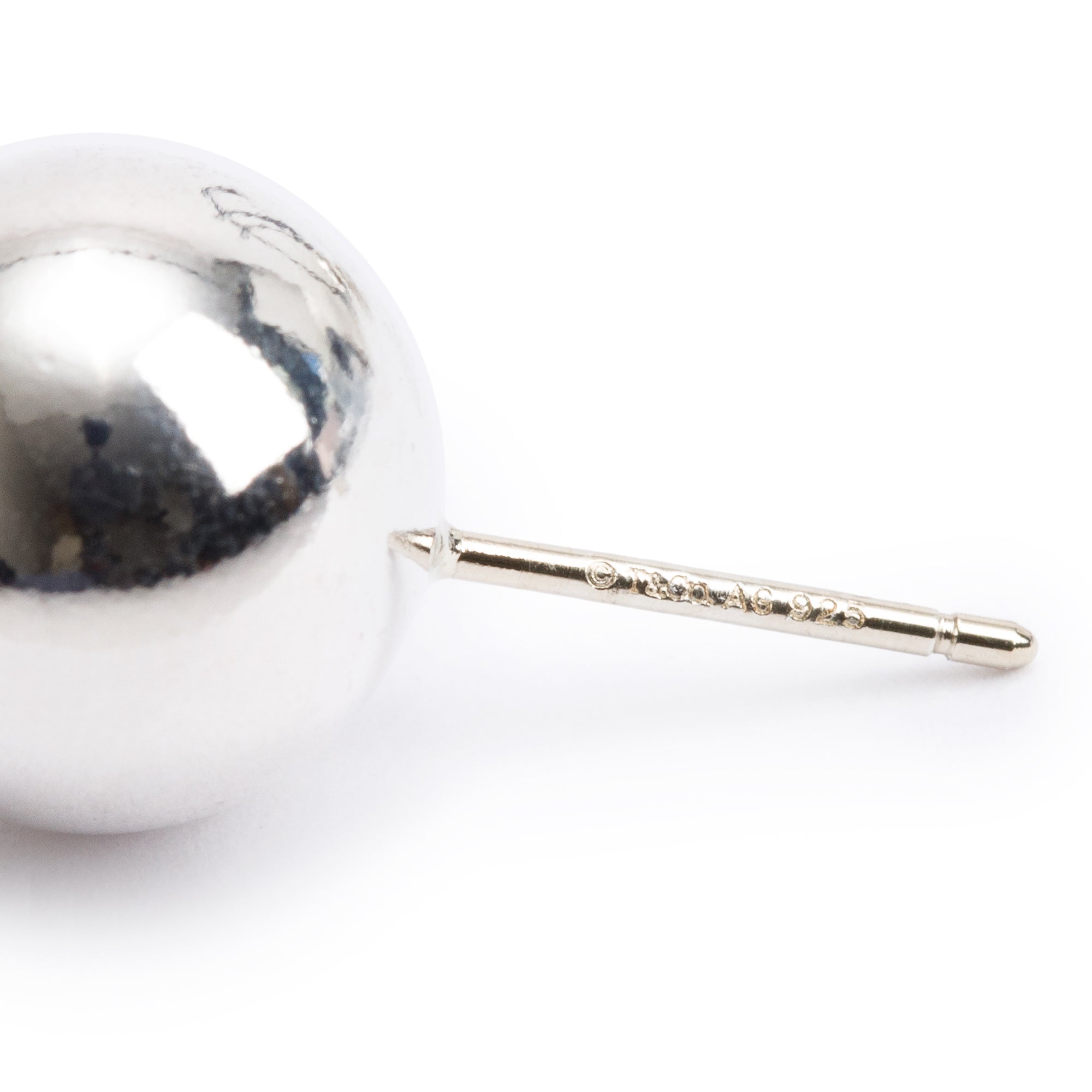 Tiffany & Co. Sterling Silver HardWear 10 MM Ball Earrings