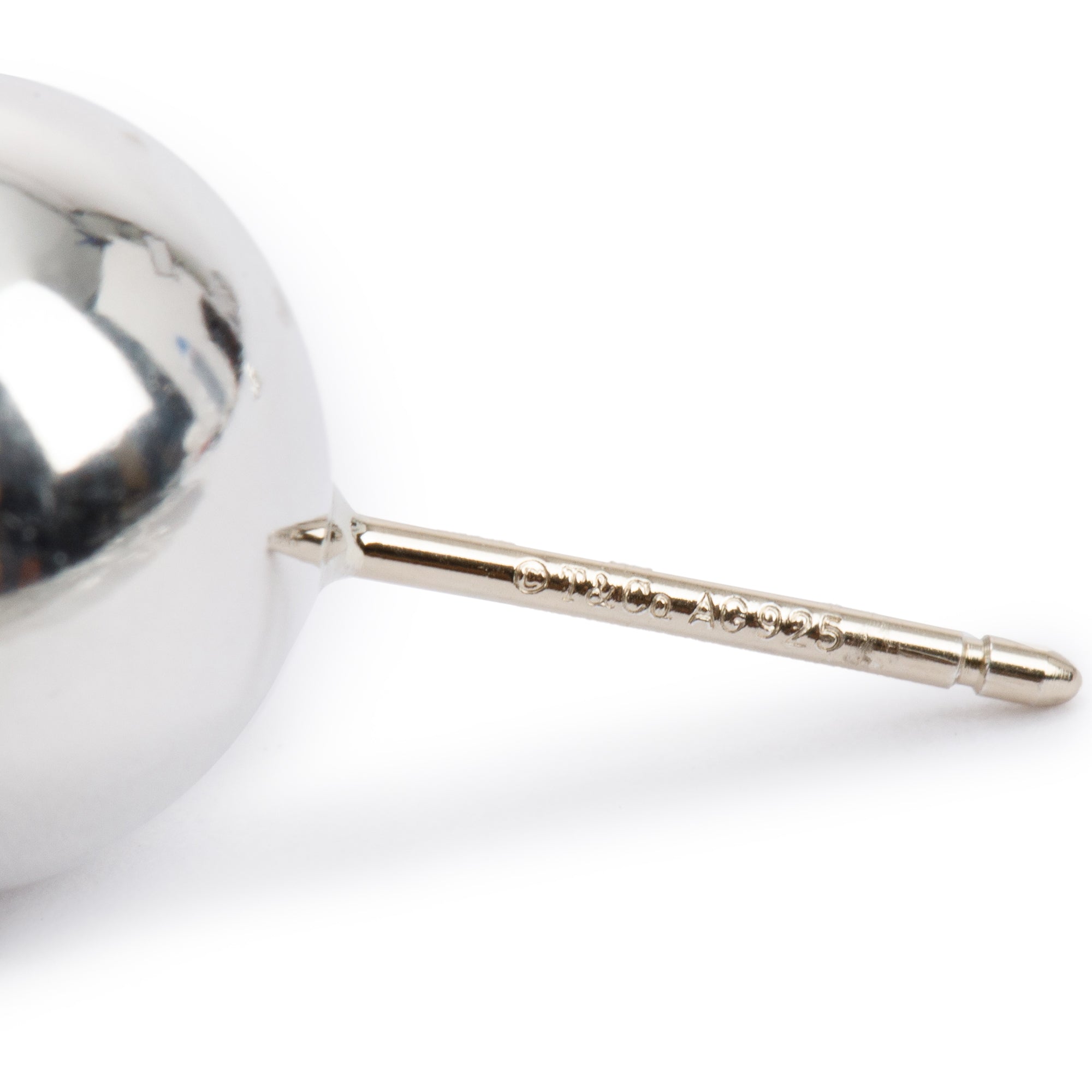 Tiffany & Co. Sterling Silver HardWear 10 MM Ball Earrings