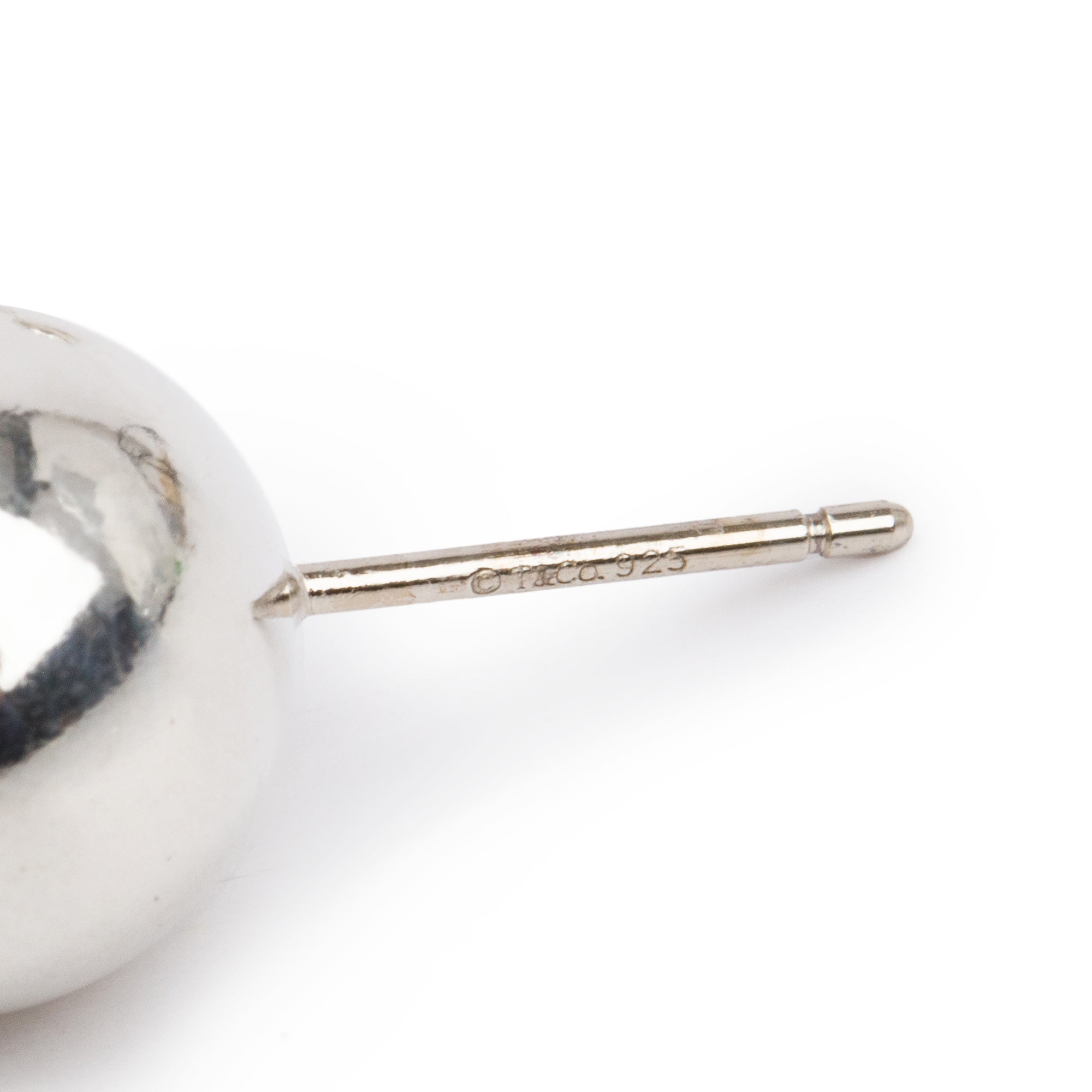 Tiffany & Co. Sterling Silver HardWear 10 MM Ball Earrings
