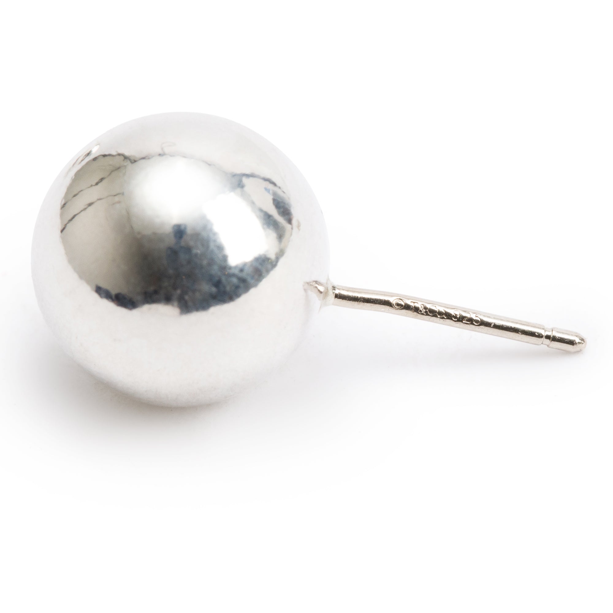 Tiffany & Co. Sterling Silver HardWear 10 MM Ball Earrings