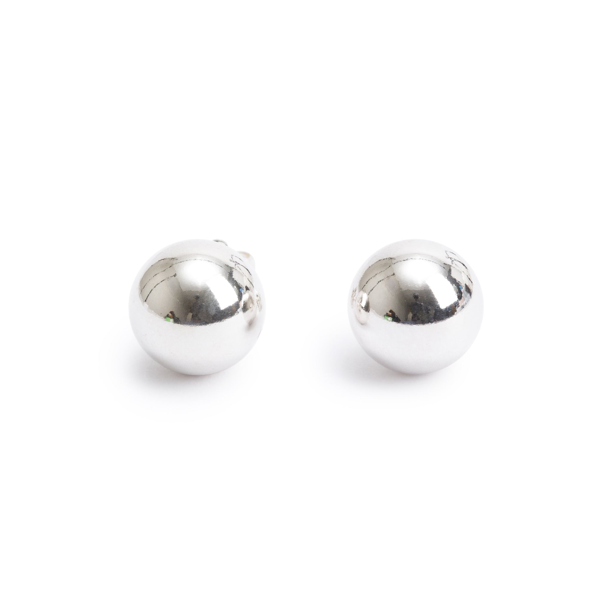 Tiffany & Co. Sterling Silver HardWear 10 MM Ball Earrings