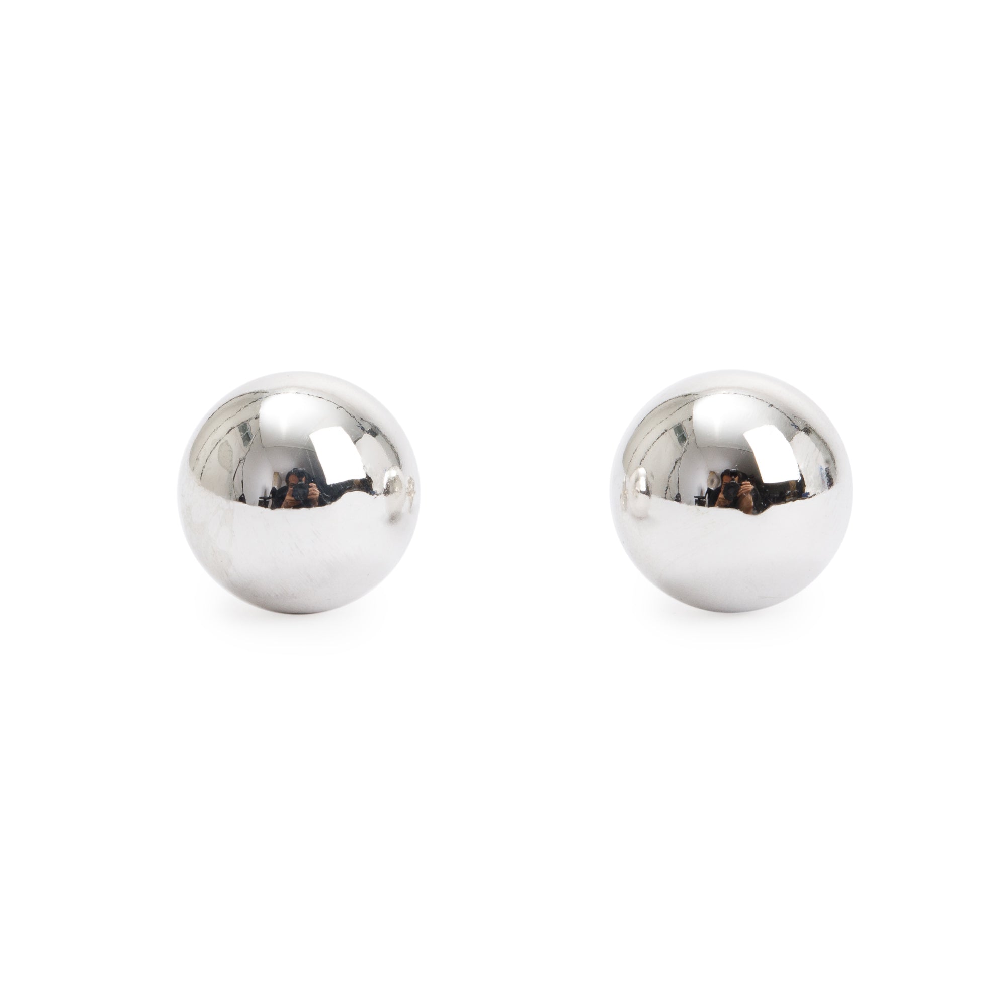 Tiffany & Co. Sterling Silver HardWear 10 MM Ball Earrings