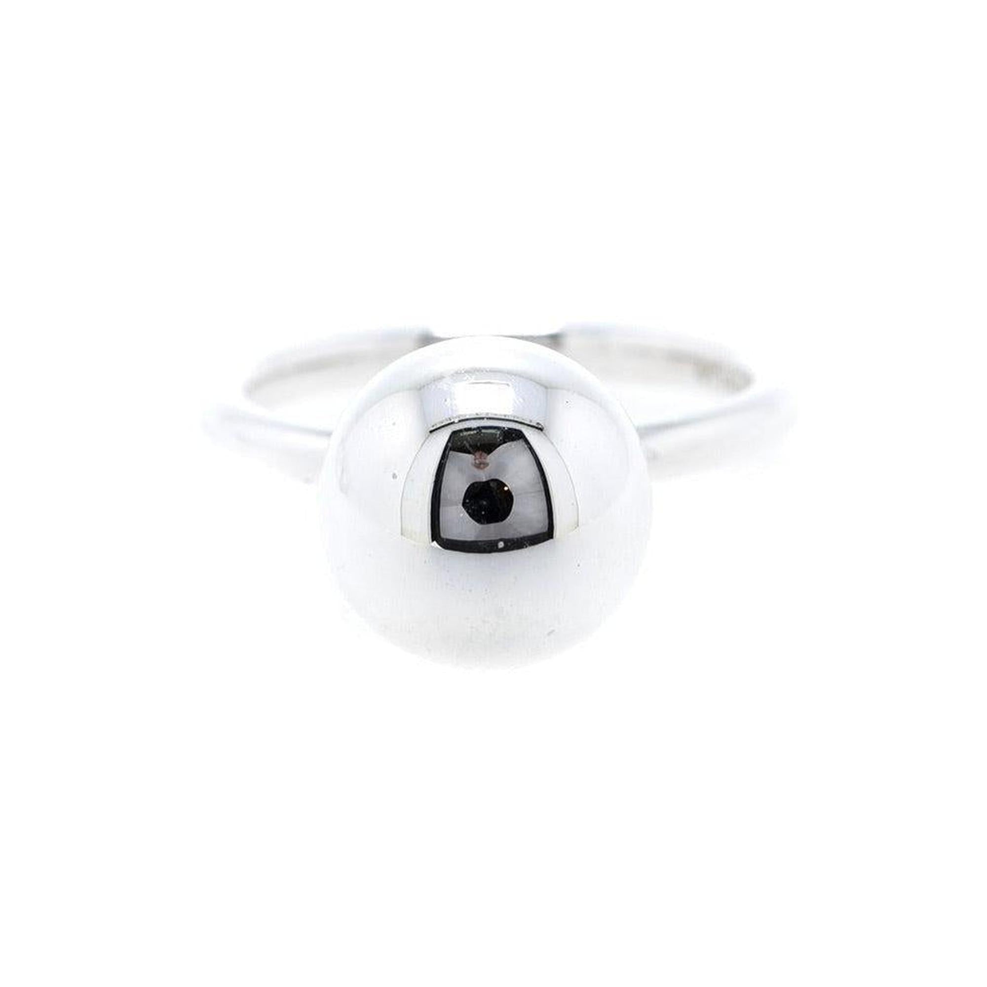 Tiffany & Co. Sterling Silver HardWear 15.7 MM Ball Ring, Size 10