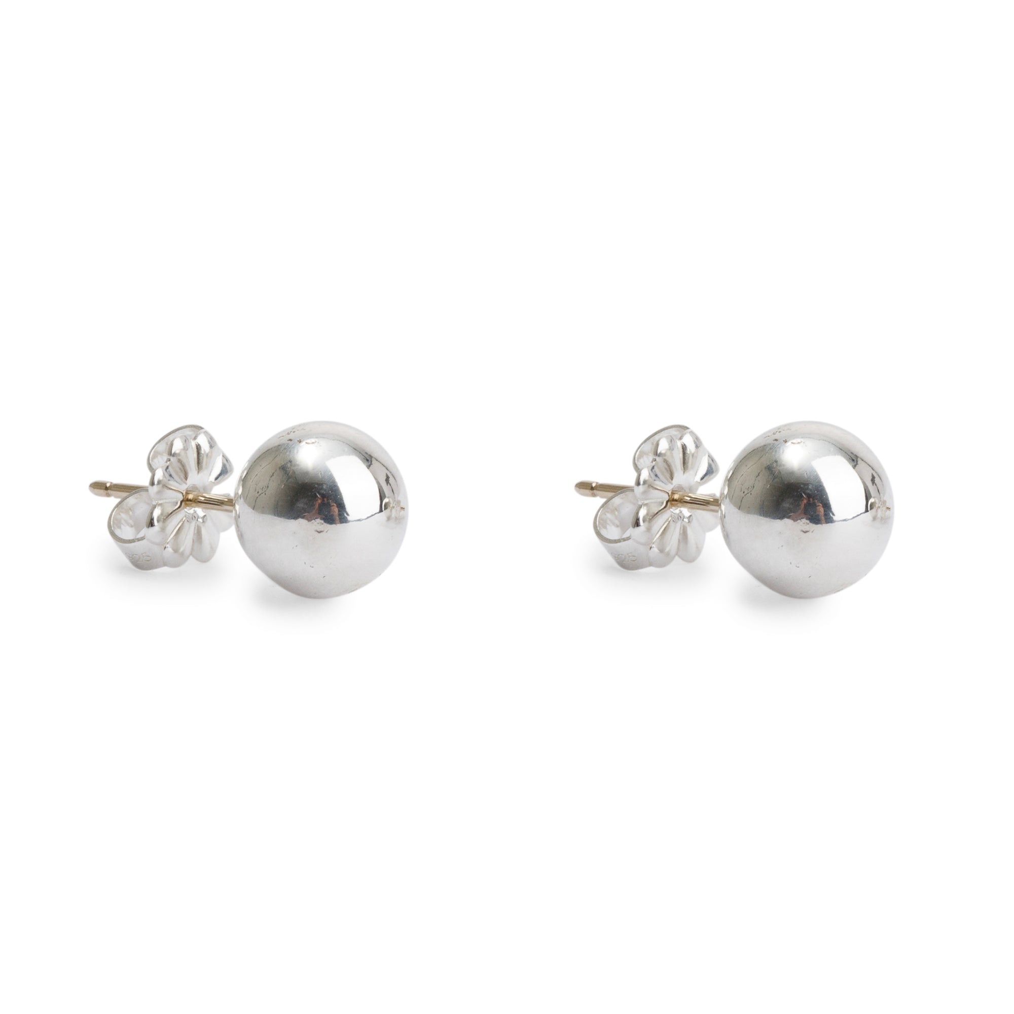 Tiffany & Co. Sterling Silver HardWear 8 MM Ball Earrings