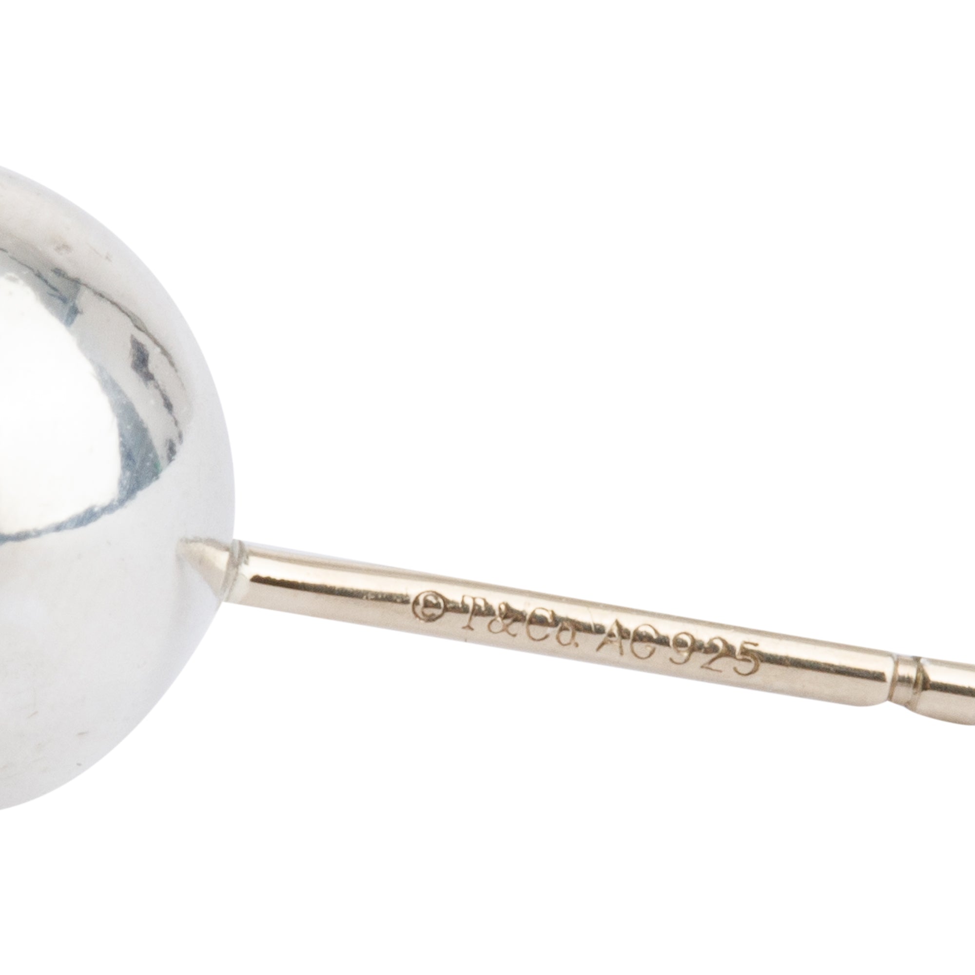 Tiffany & Co. Sterling Silver HardWear 8 MM Ball Earrings