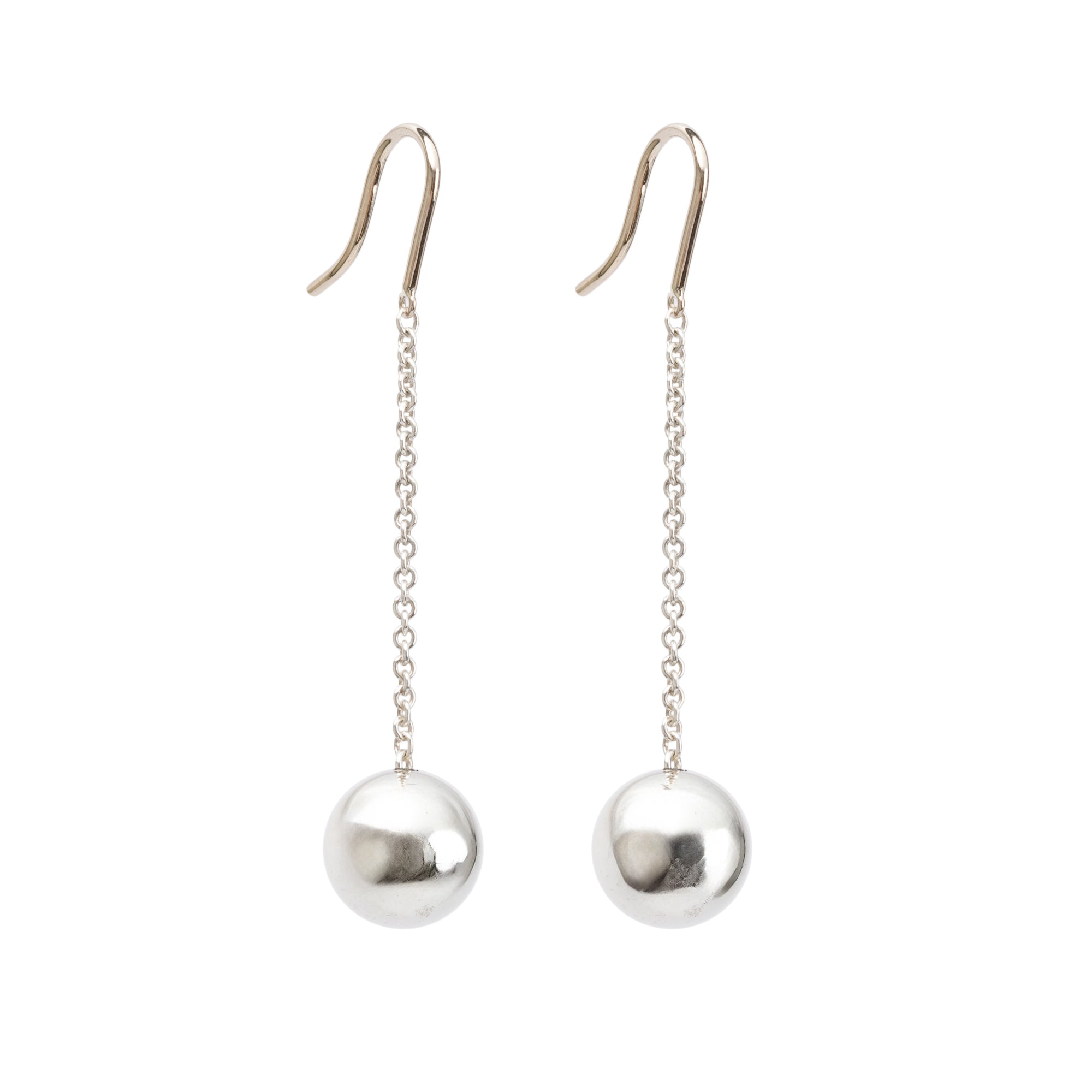Tiffany & Co. Sterling Silver HardWear Ball Drop Earrings
