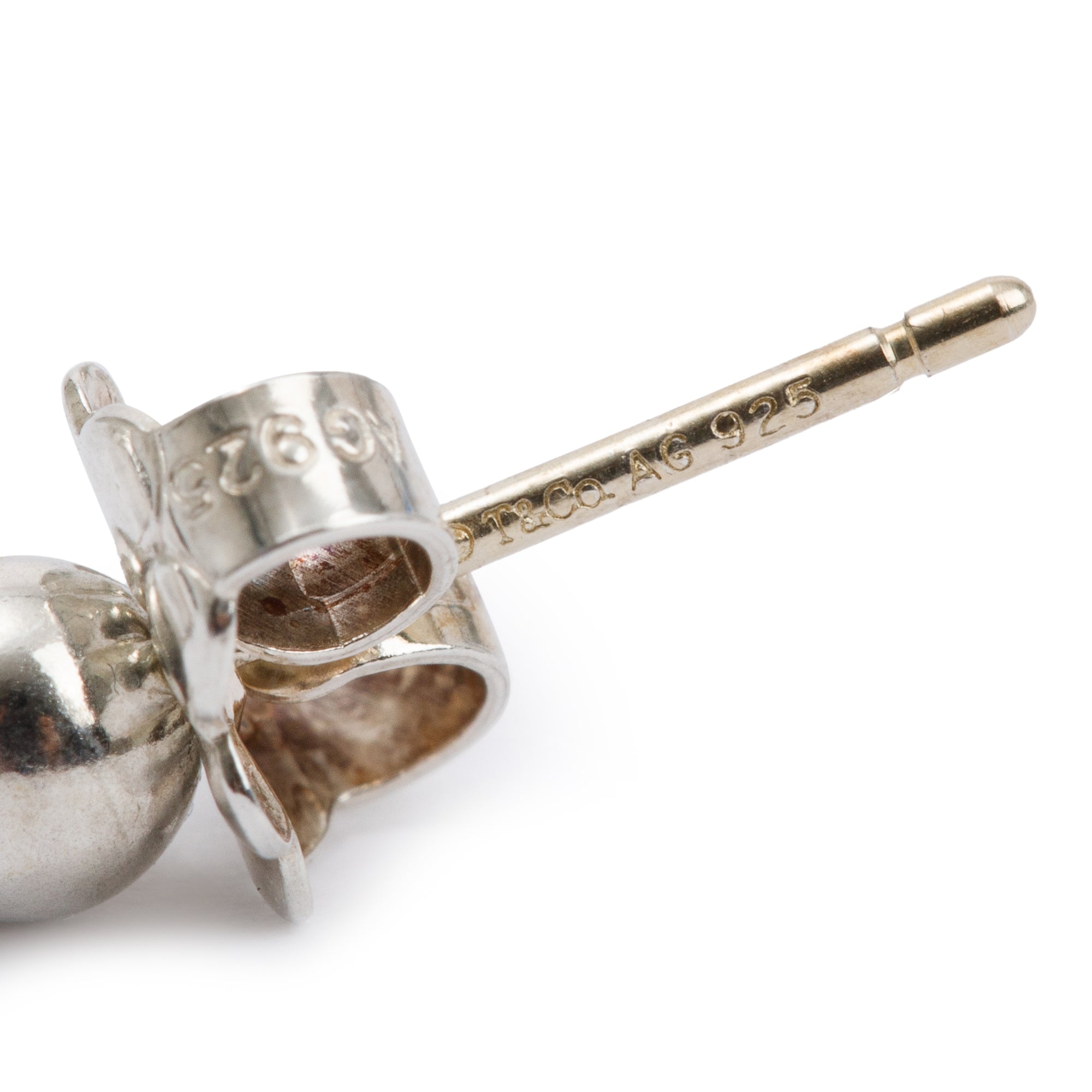 Tiffany & Co. Sterling Silver HardWear Ball Drop Earrings