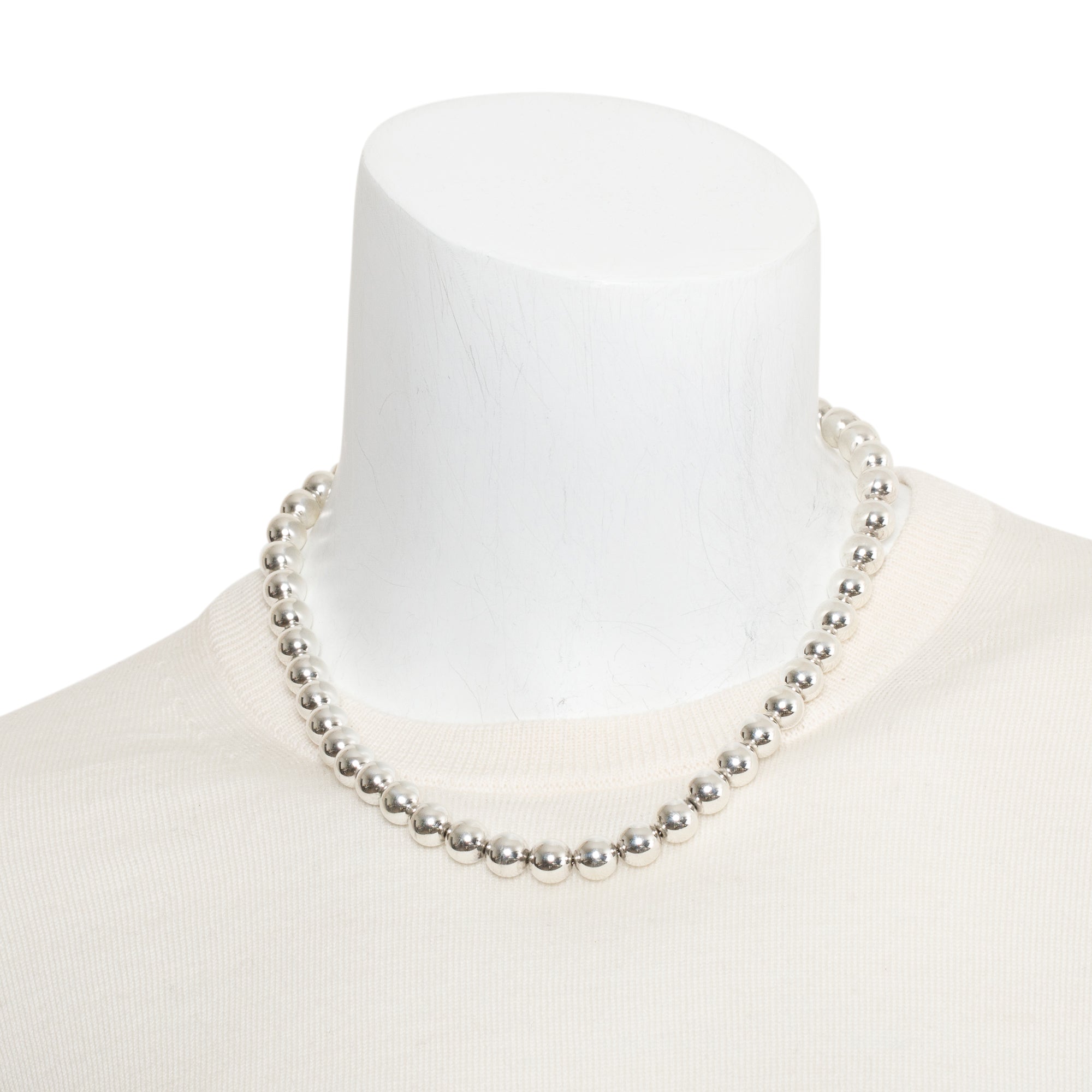 Tiffany & Co. Sterling Silver HardWear Ball Necklace