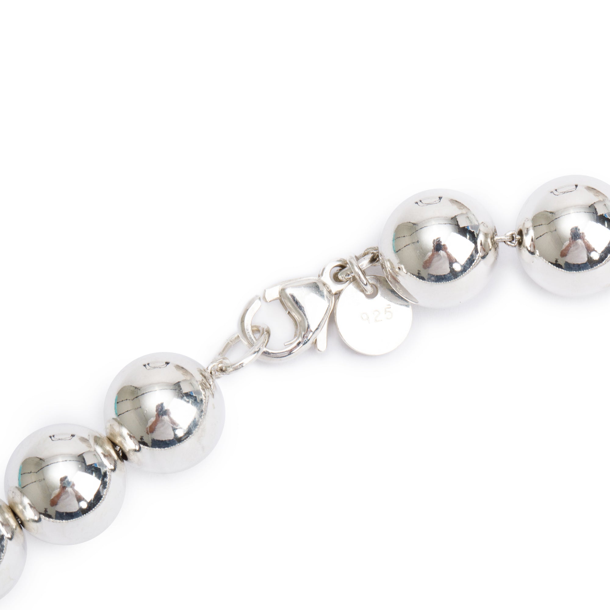 Tiffany & Co. Sterling Silver HardWear Ball Necklace