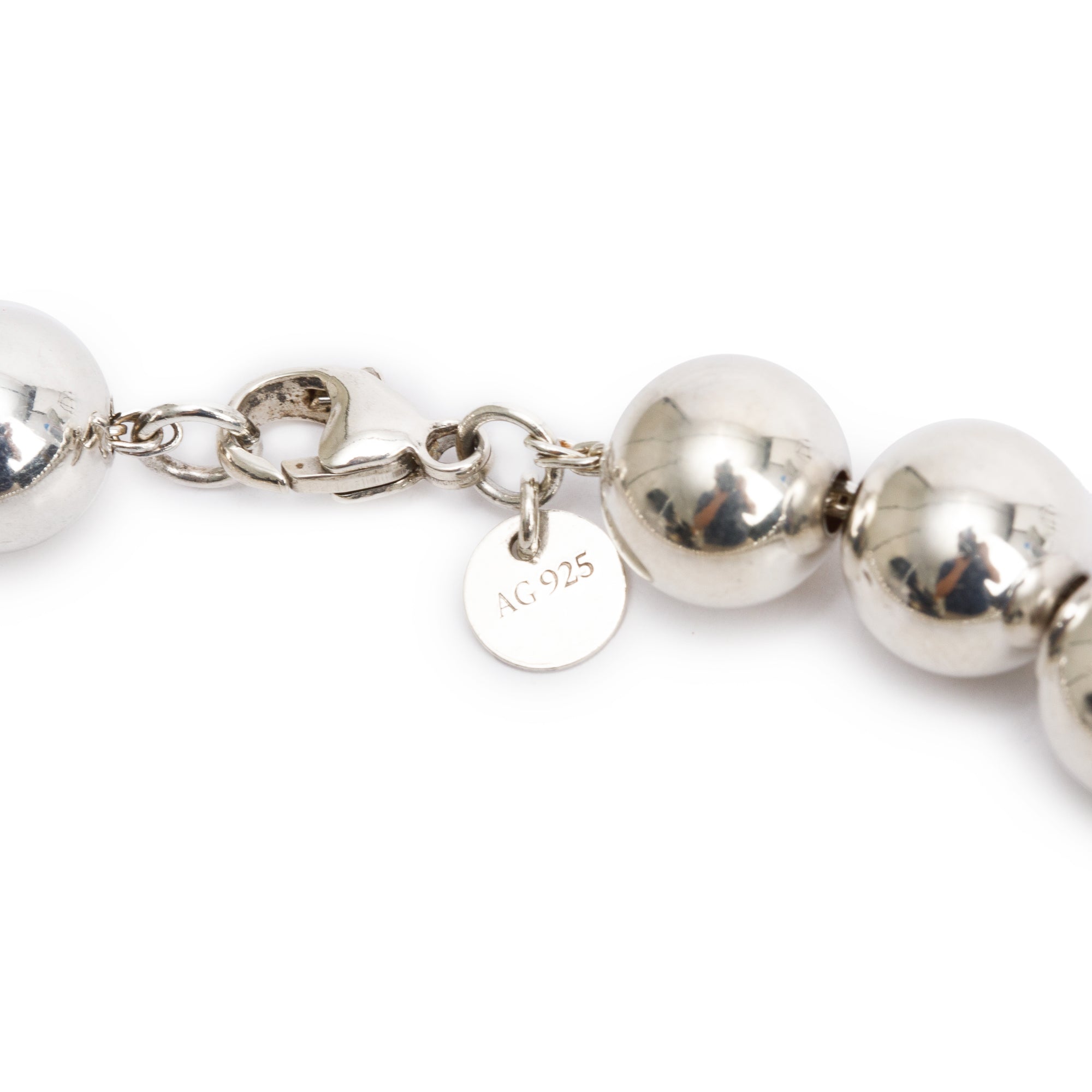 Tiffany & Co. Sterling Silver HardWear Ball Necklace