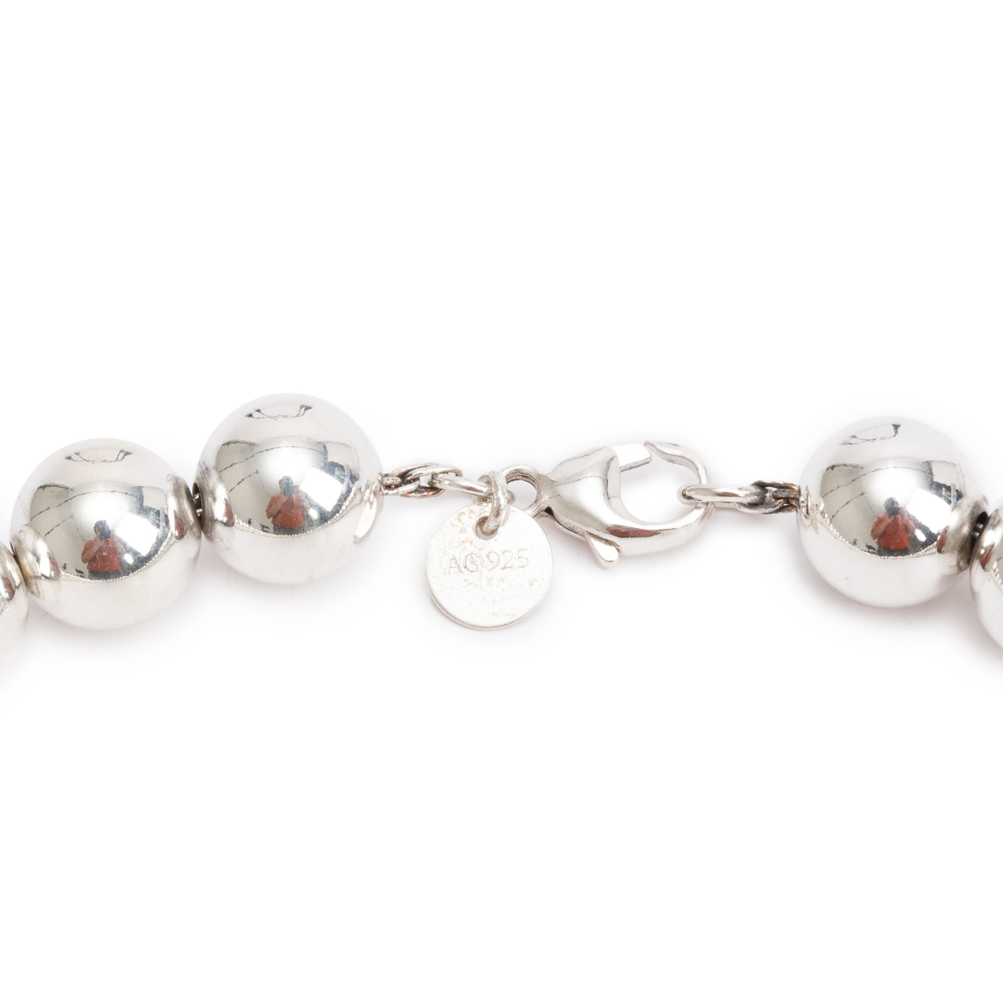 Tiffany & Co. Sterling Silver HardWear Ball Necklace