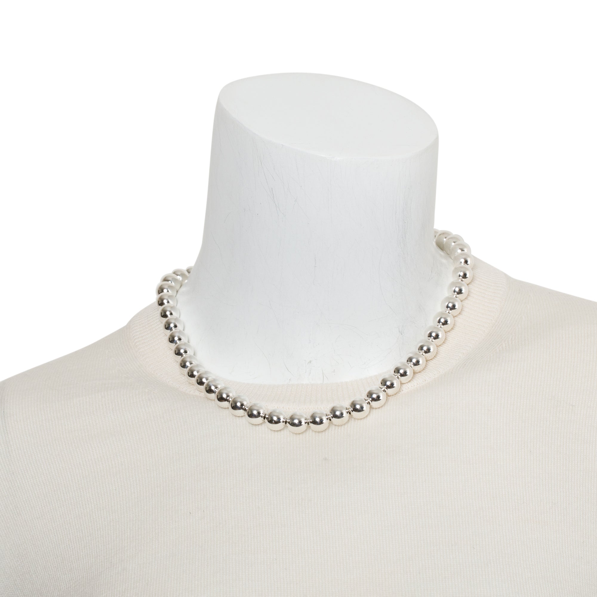 Tiffany & Co. Sterling Silver HardWear Ball Necklace