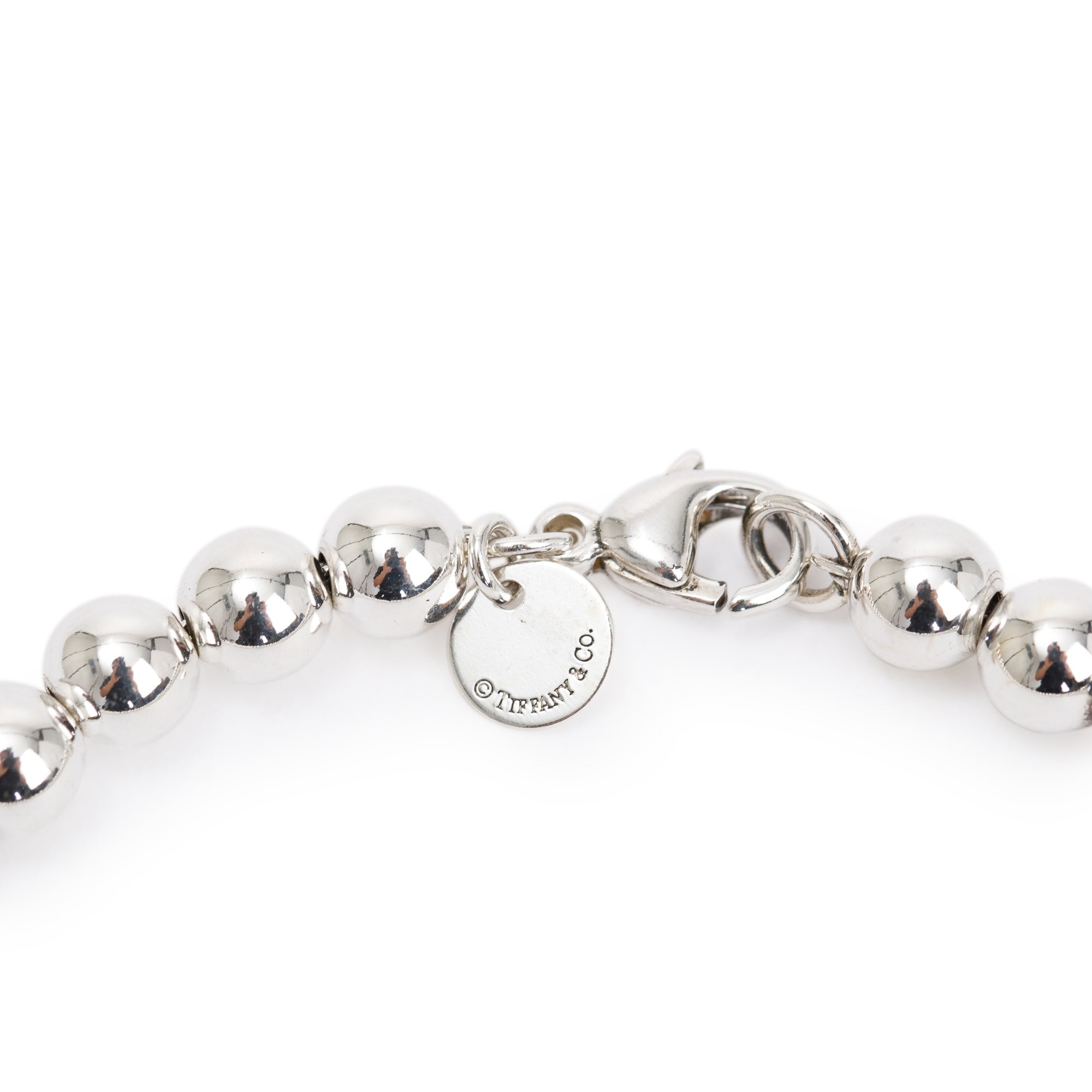 Tiffany & Co. Sterling Silver HardWear Graduated Ball Necklace