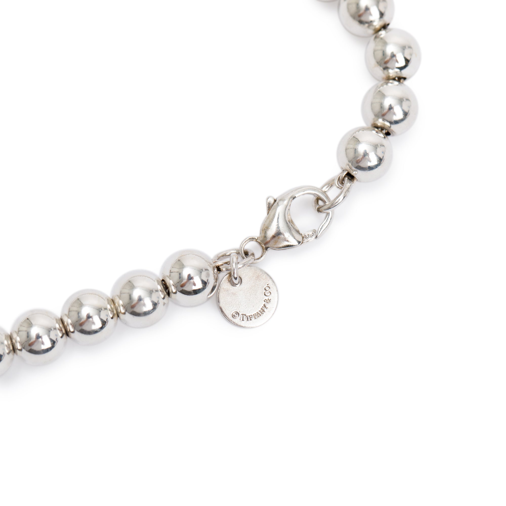 Tiffany & Co. Sterling Silver HardWear Graduated Ball Necklace
