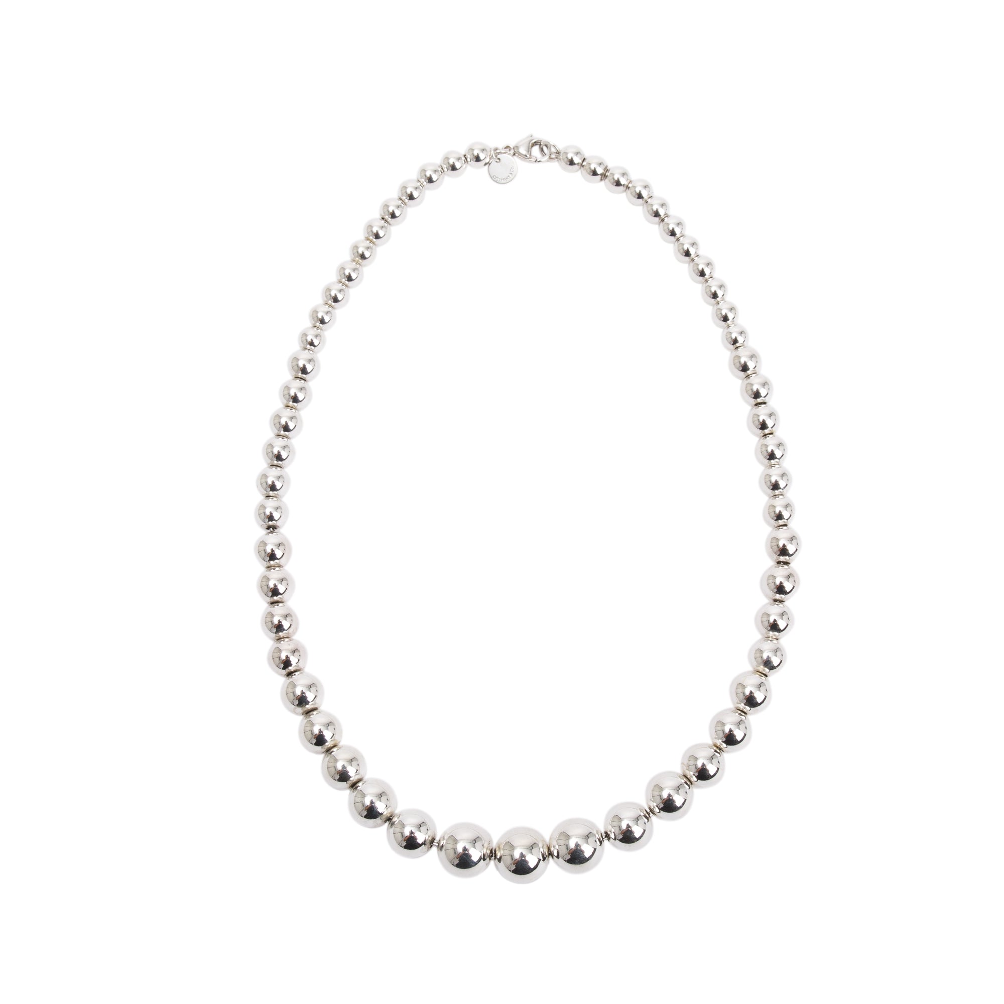 Tiffany & Co. Sterling Silver HardWear Graduated Ball Necklace