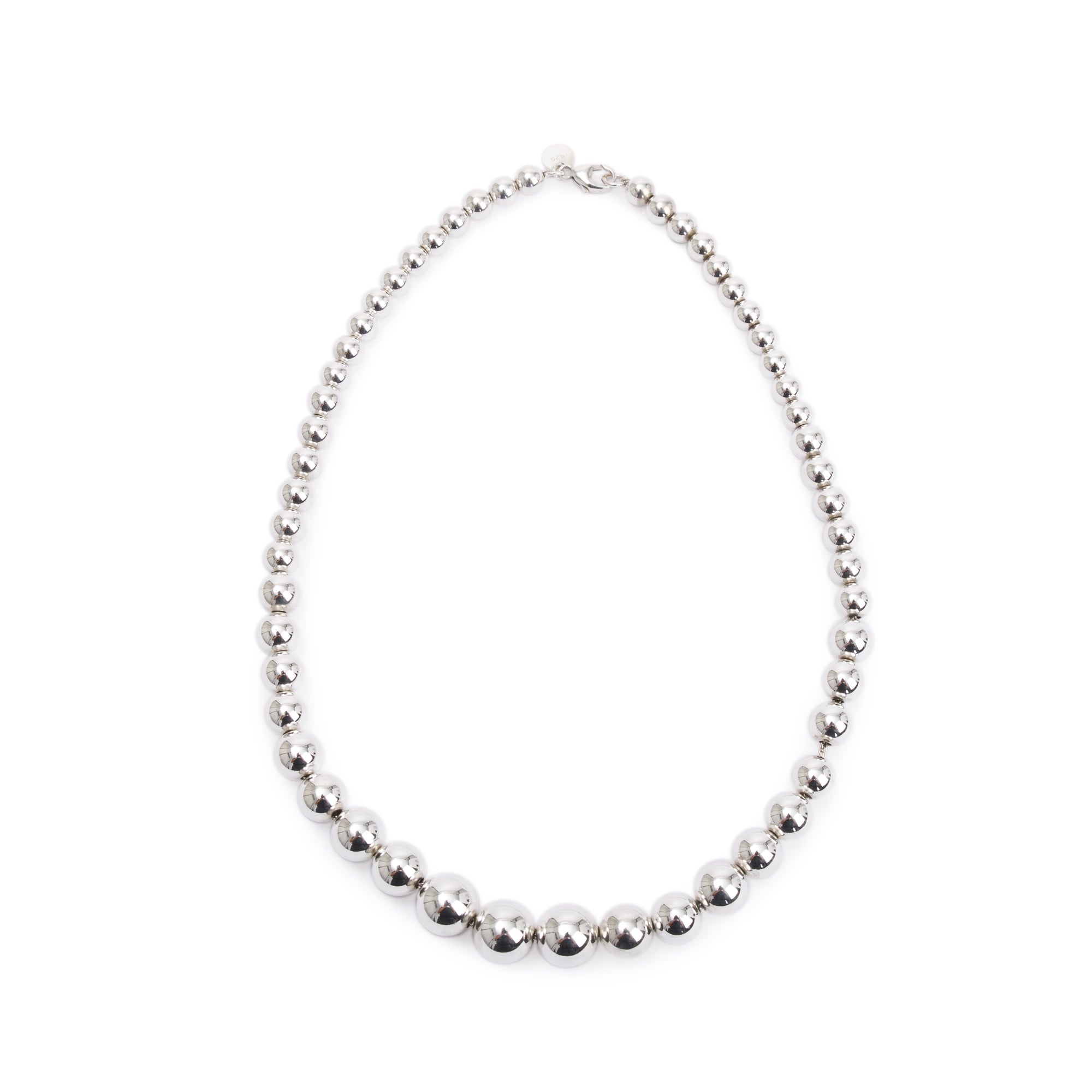 Tiffany & Co. Sterling Silver HardWear Graduated Ball Necklace