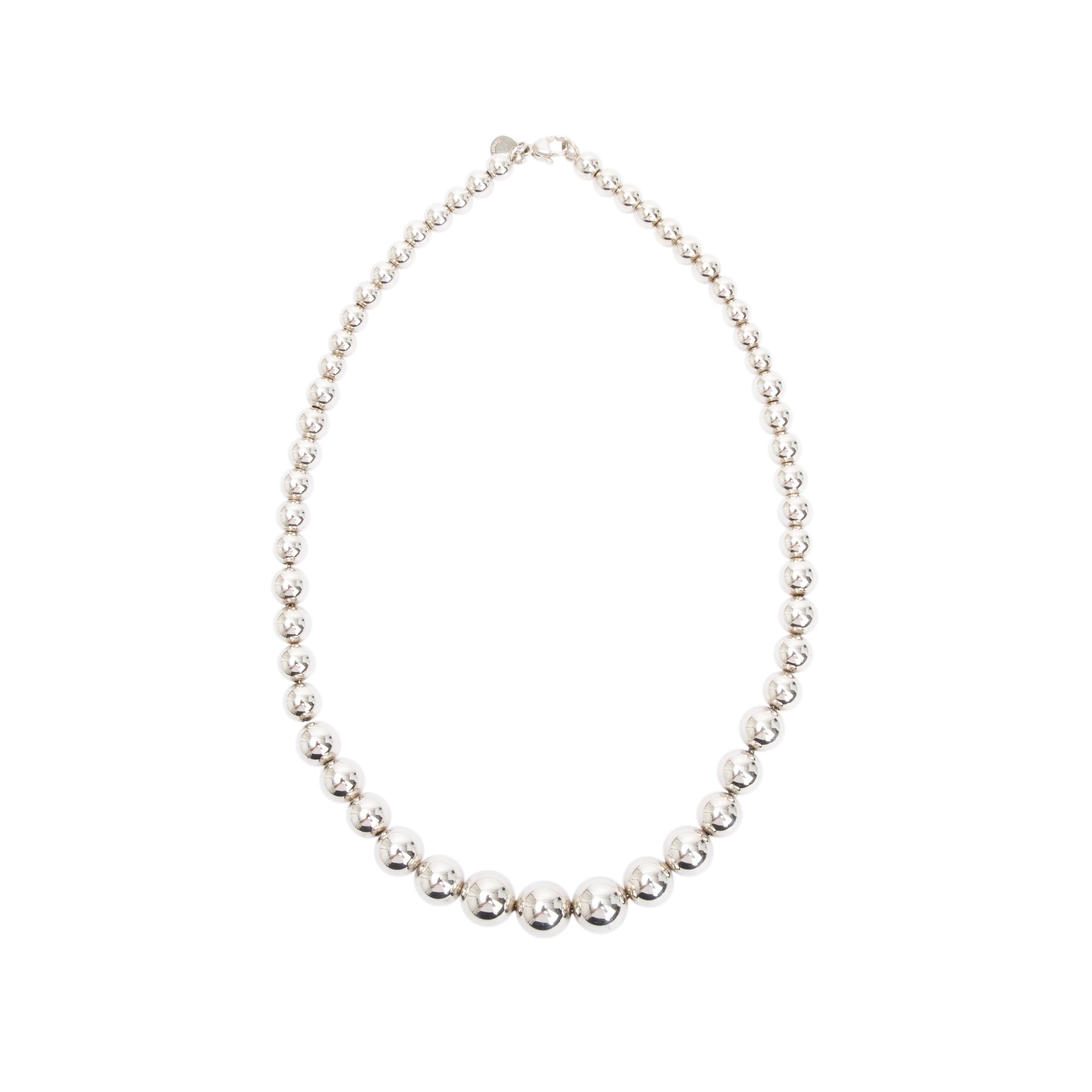 Tiffany & Co. Sterling Silver HardWear Graduated Ball Necklace