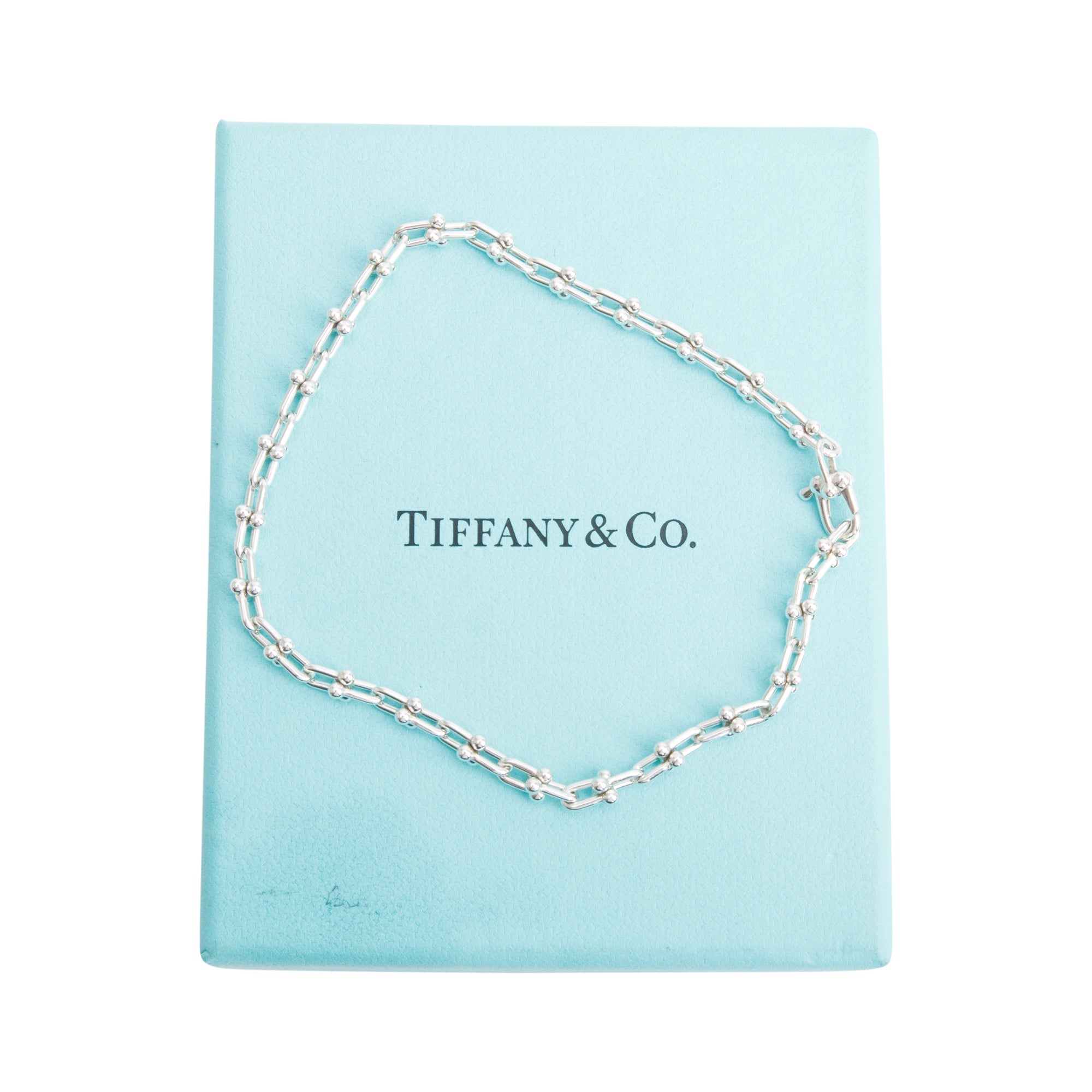 Tiffany & Co. Sterling Silver HardWear Micro Link Bracelet w/ Box