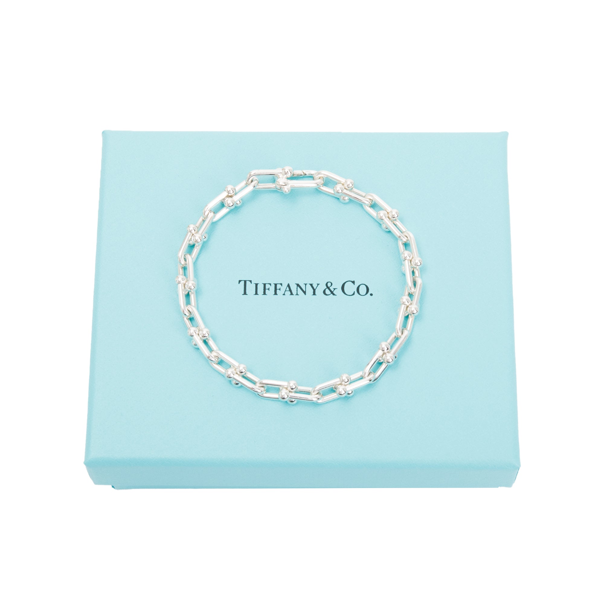 Tiffany & Co. Sterling Silver HardWear Small Link Bracelet w/ Box