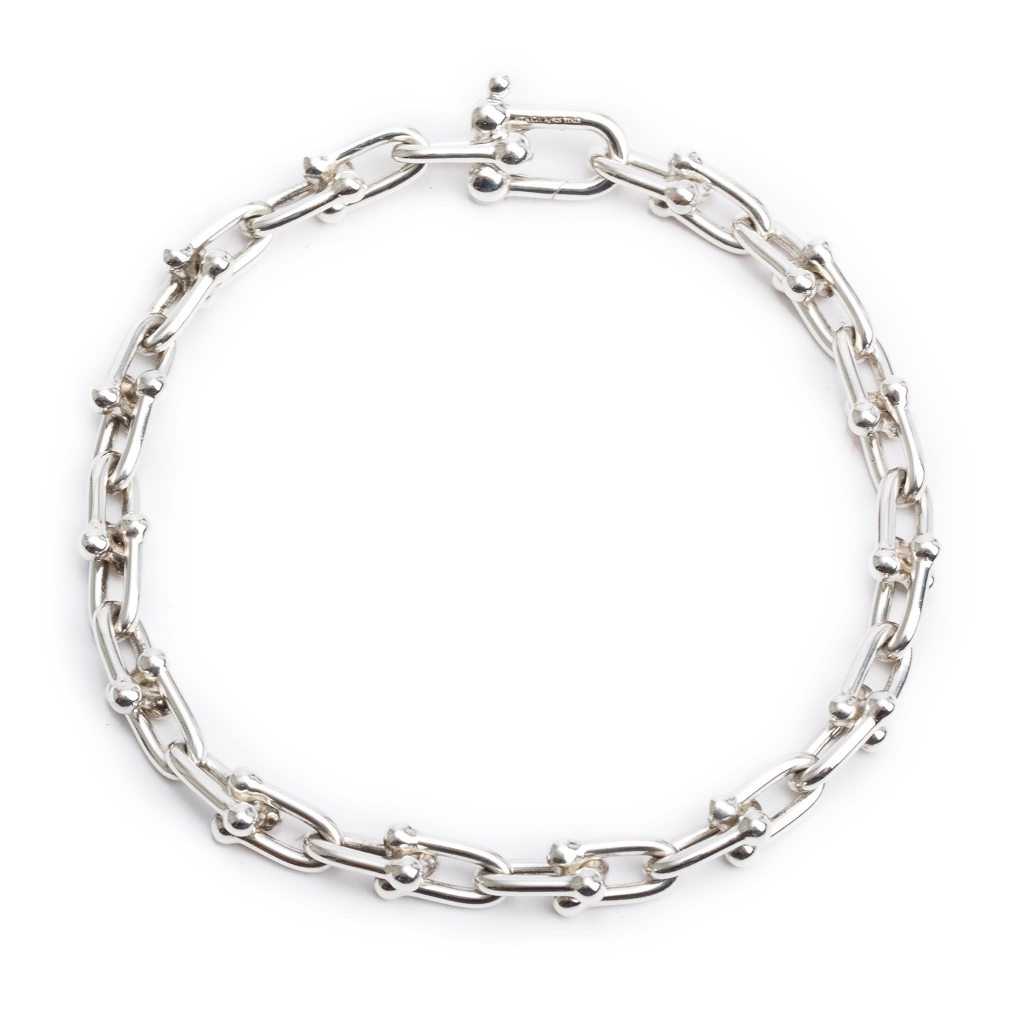 Tiffany & Co. Sterling Silver HardWear Small Link Bracelet w/ Box