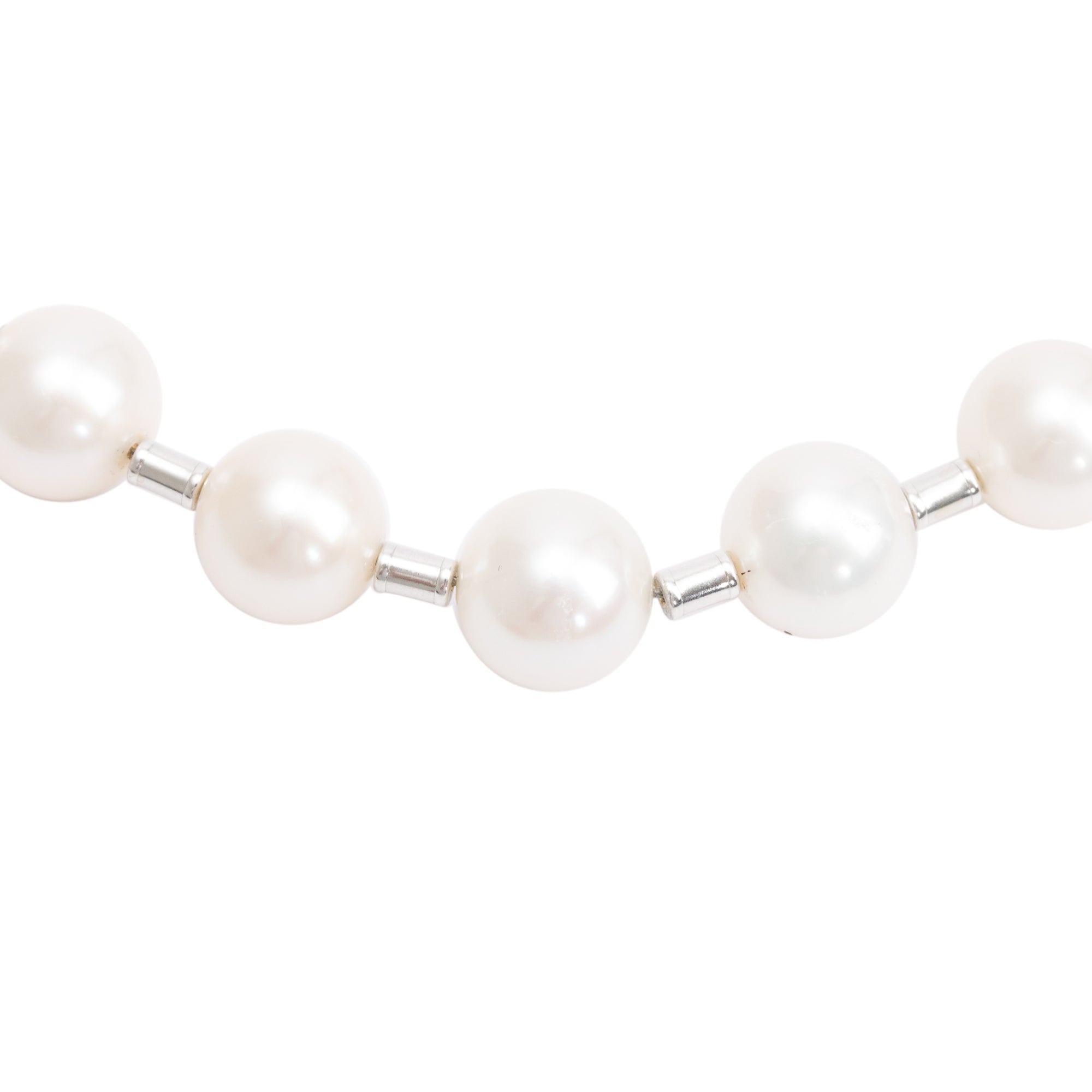 Tiffany & Co. Sterling Silver Hardwear Freshwater Pearl Necklace w/ Box